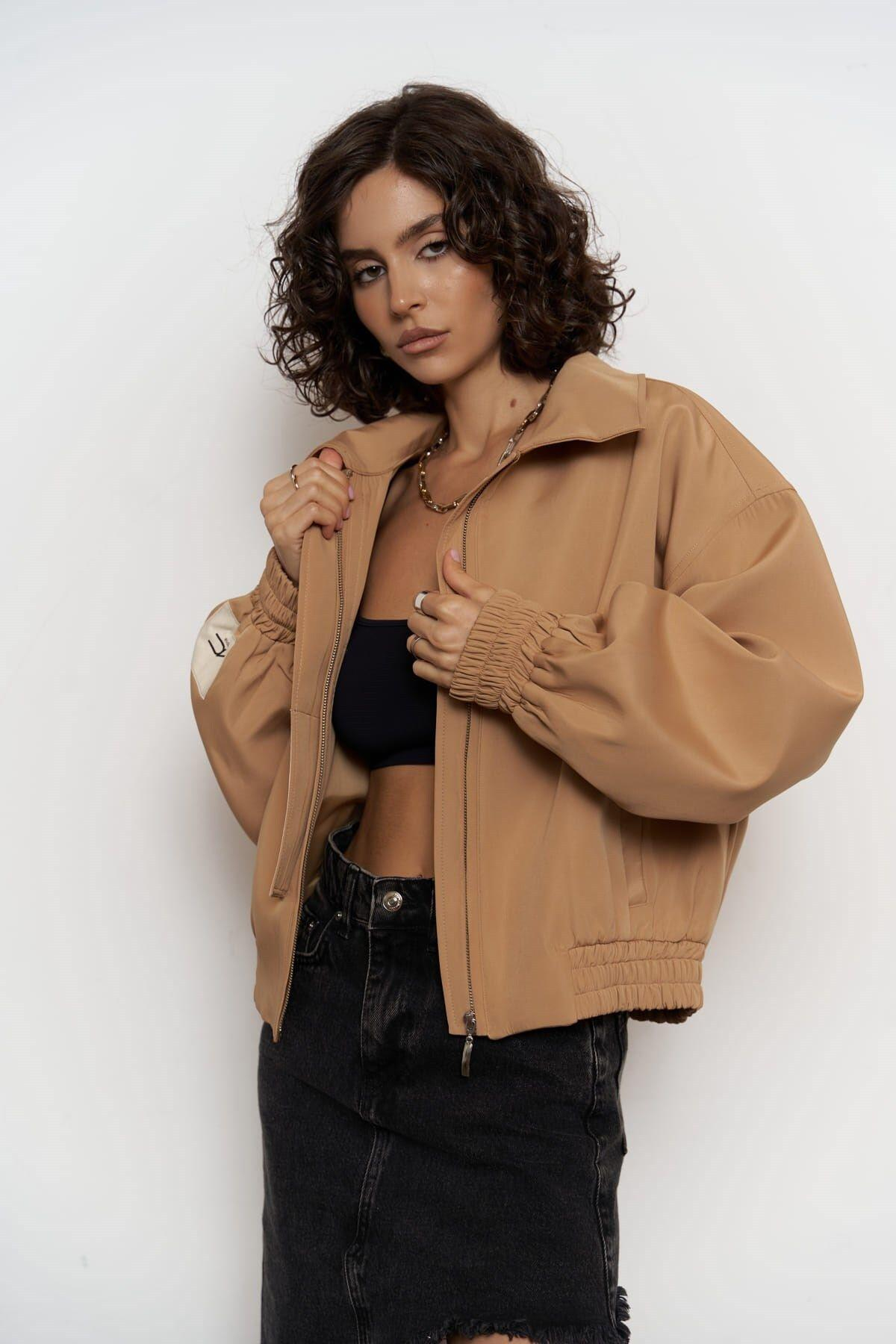 Crown Taba Bomber Ceket