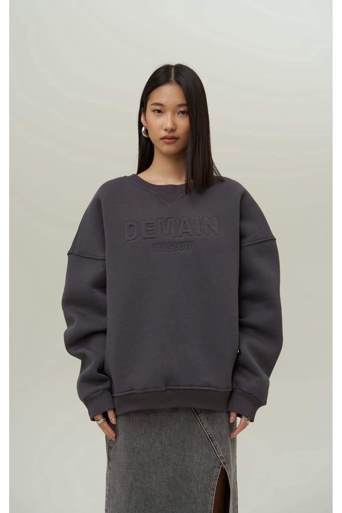 Mai Collection Demain Anthracite Oversize Sweatshirt
