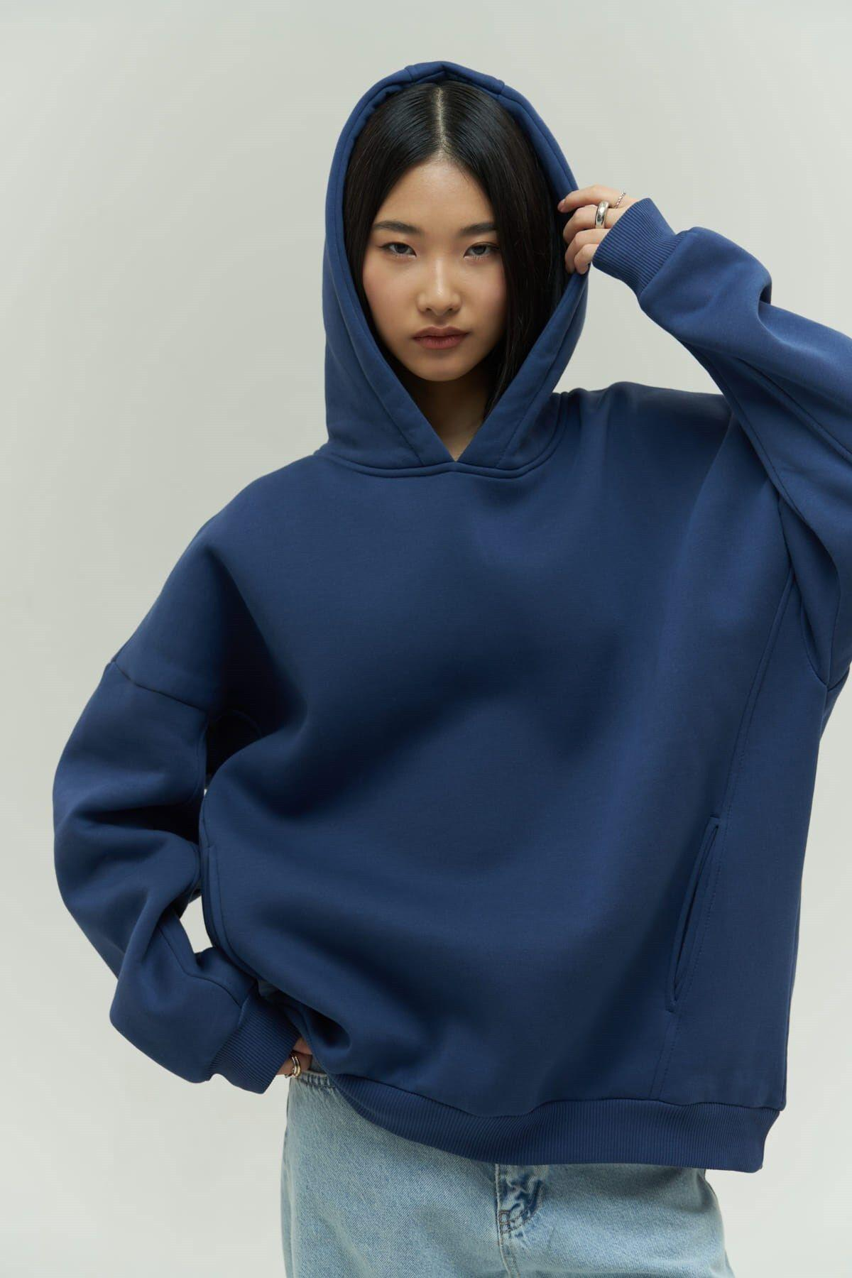 Denton Indigo Hoodie Sweatshirt