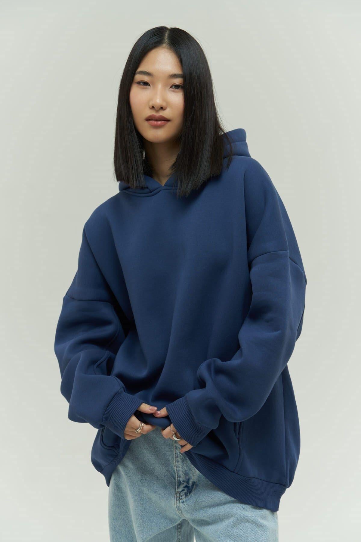 Denton Indigo Hoodie Sweatshirt