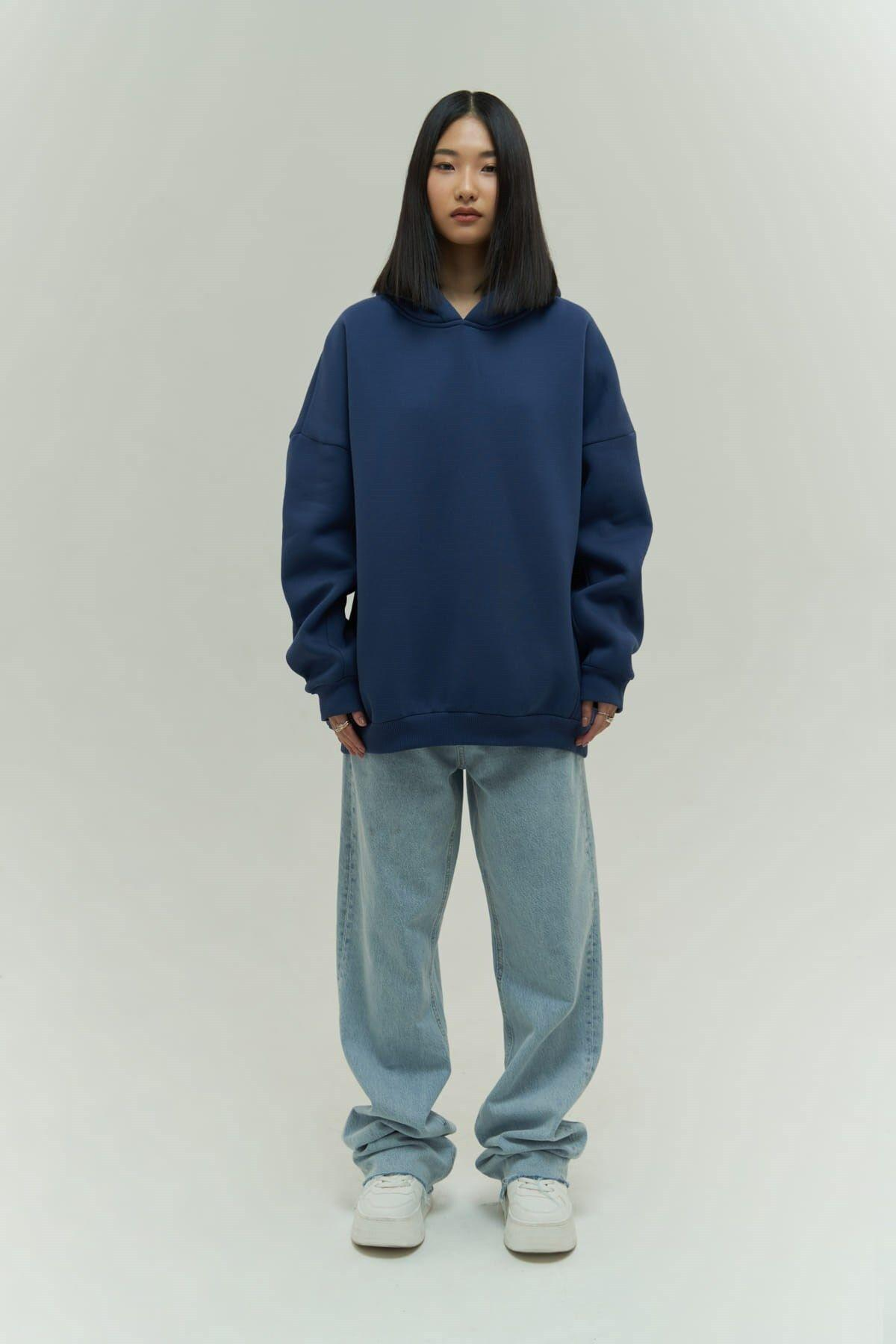 Denton Indigo Hoodie Sweatshirt