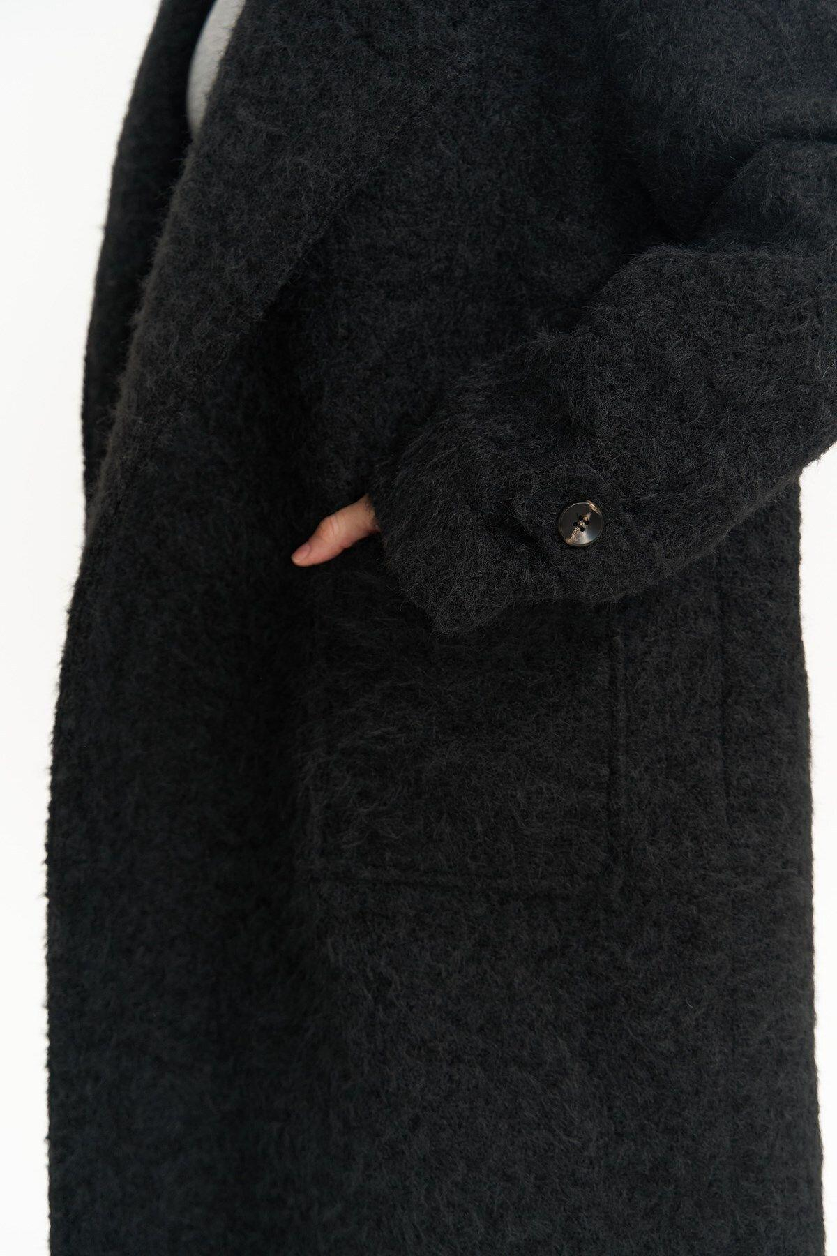 Diana Black Long Coat
