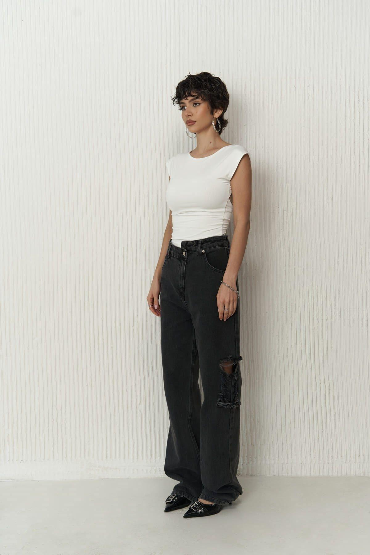 Dita Siyah Jean Pantolon