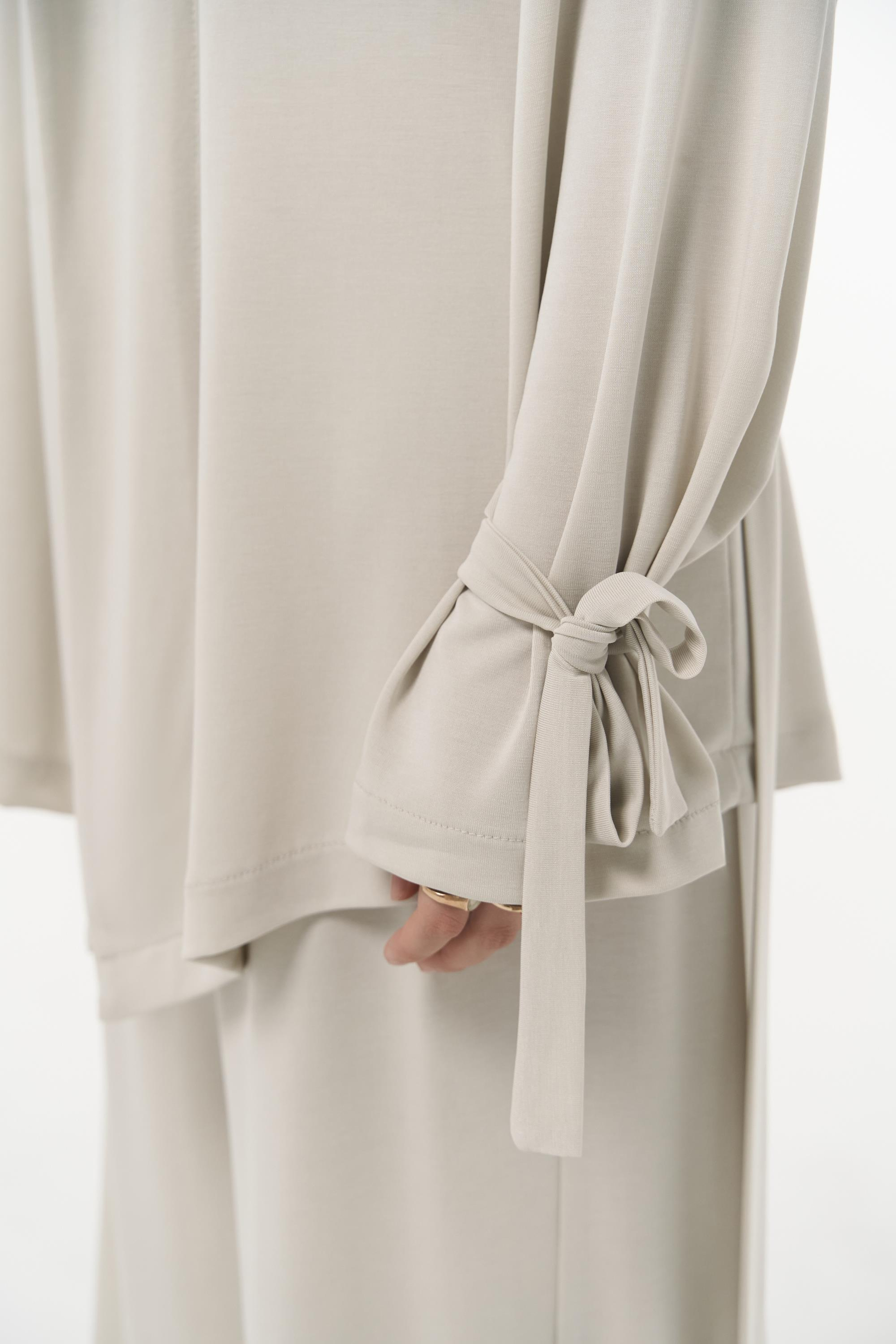 Donna Kimono Pantolon Bej Takım