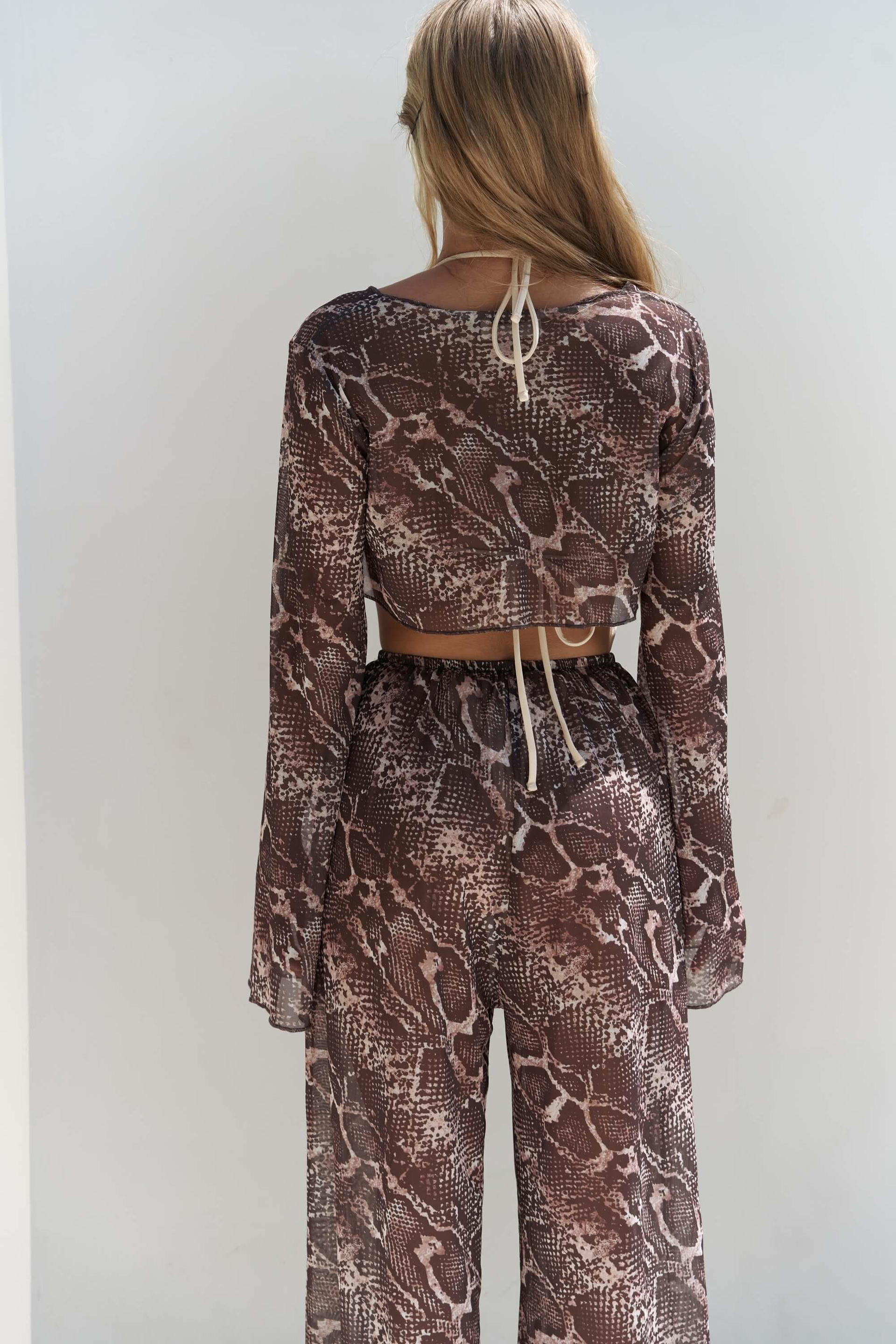 Donovarah Vizon Crop Pantolon Takım