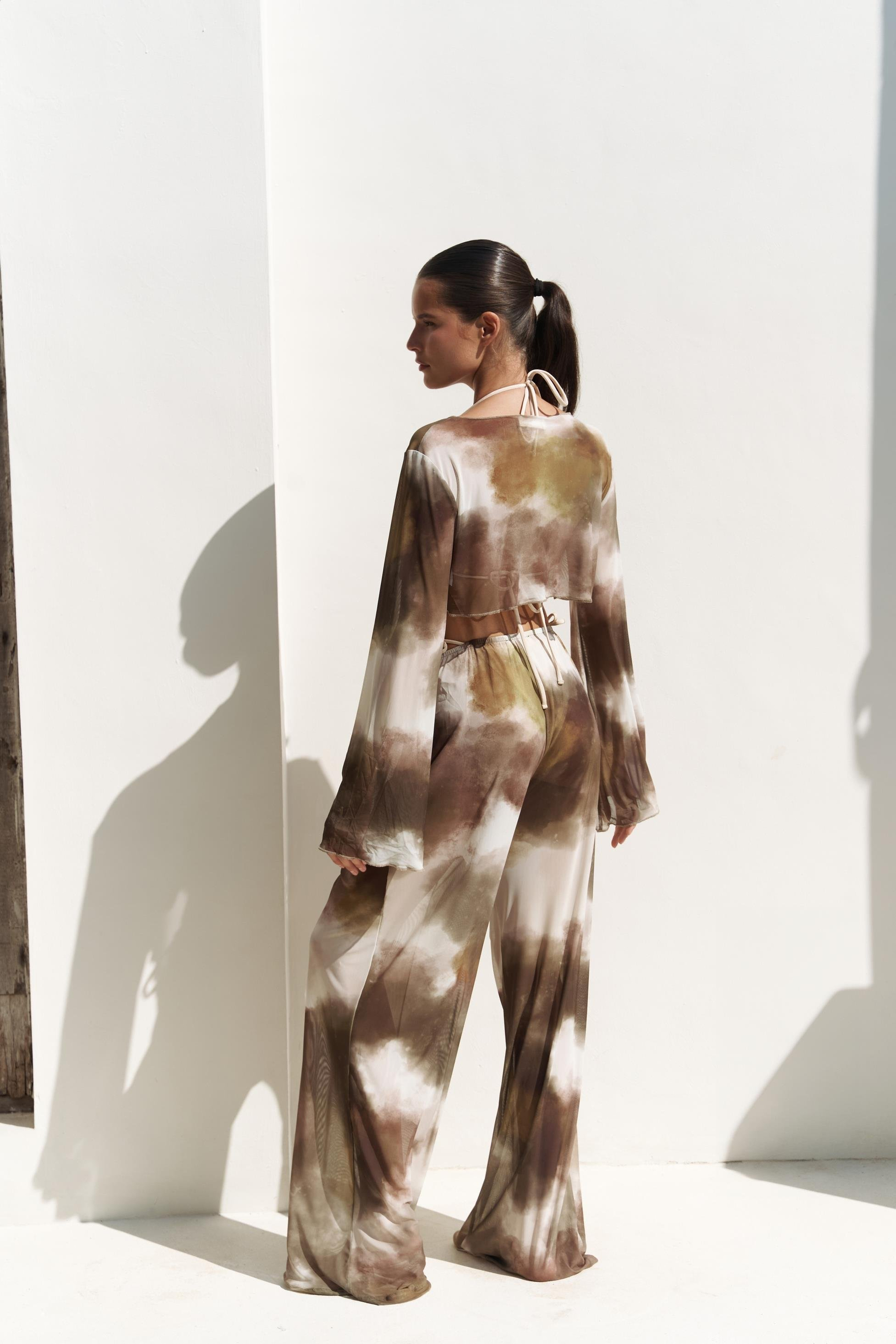 Donovarah Yeşil Crop Pantolon Takım