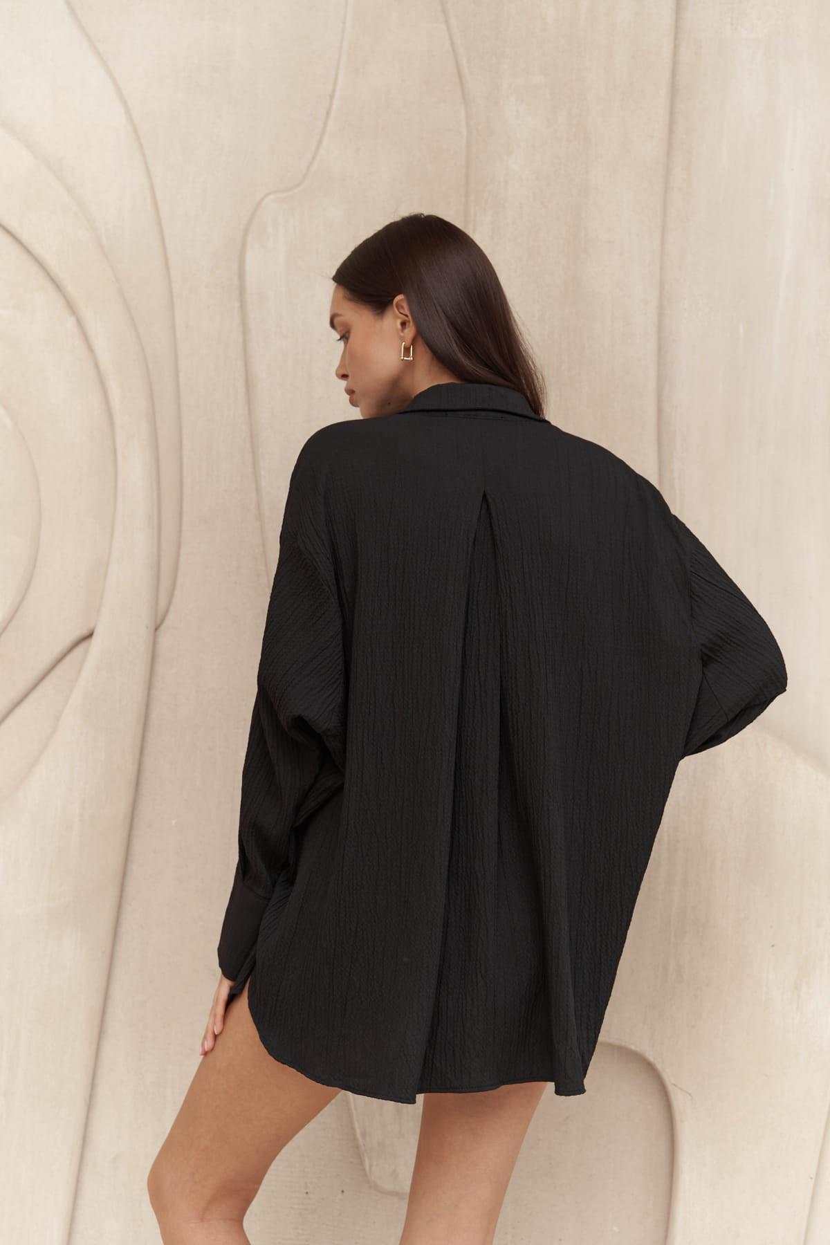 Mai Durres Black Oversize Shirt