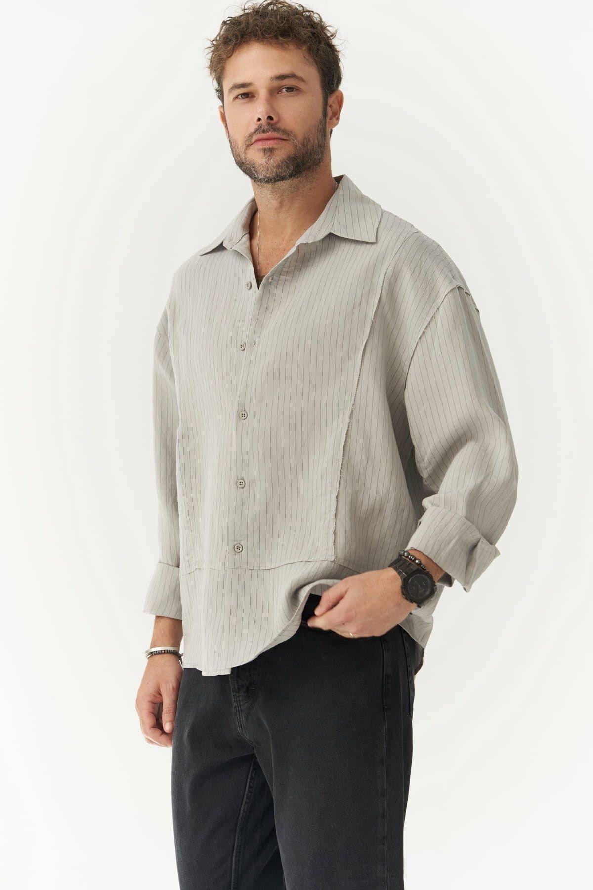 Dylan Men's Gray Shirt   