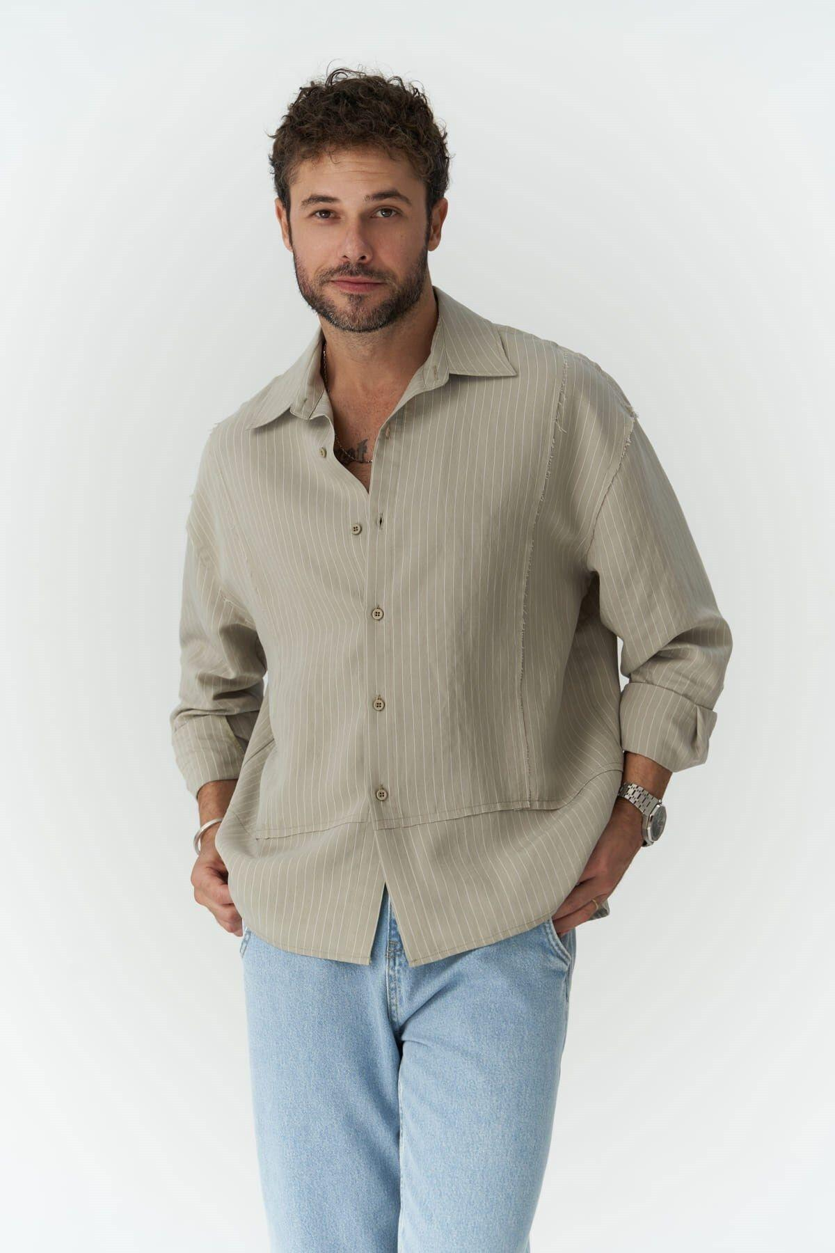 Dylan Men's Light Khaki Shirt  