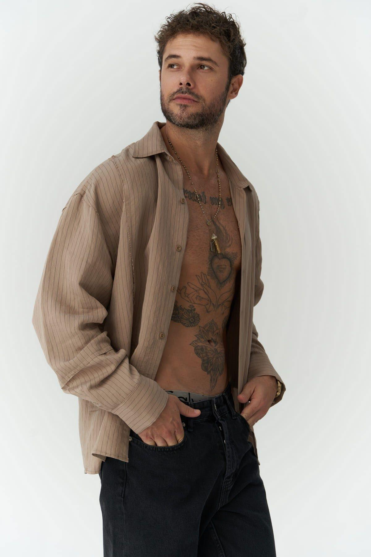 Dylan Men's Brown Shirt   