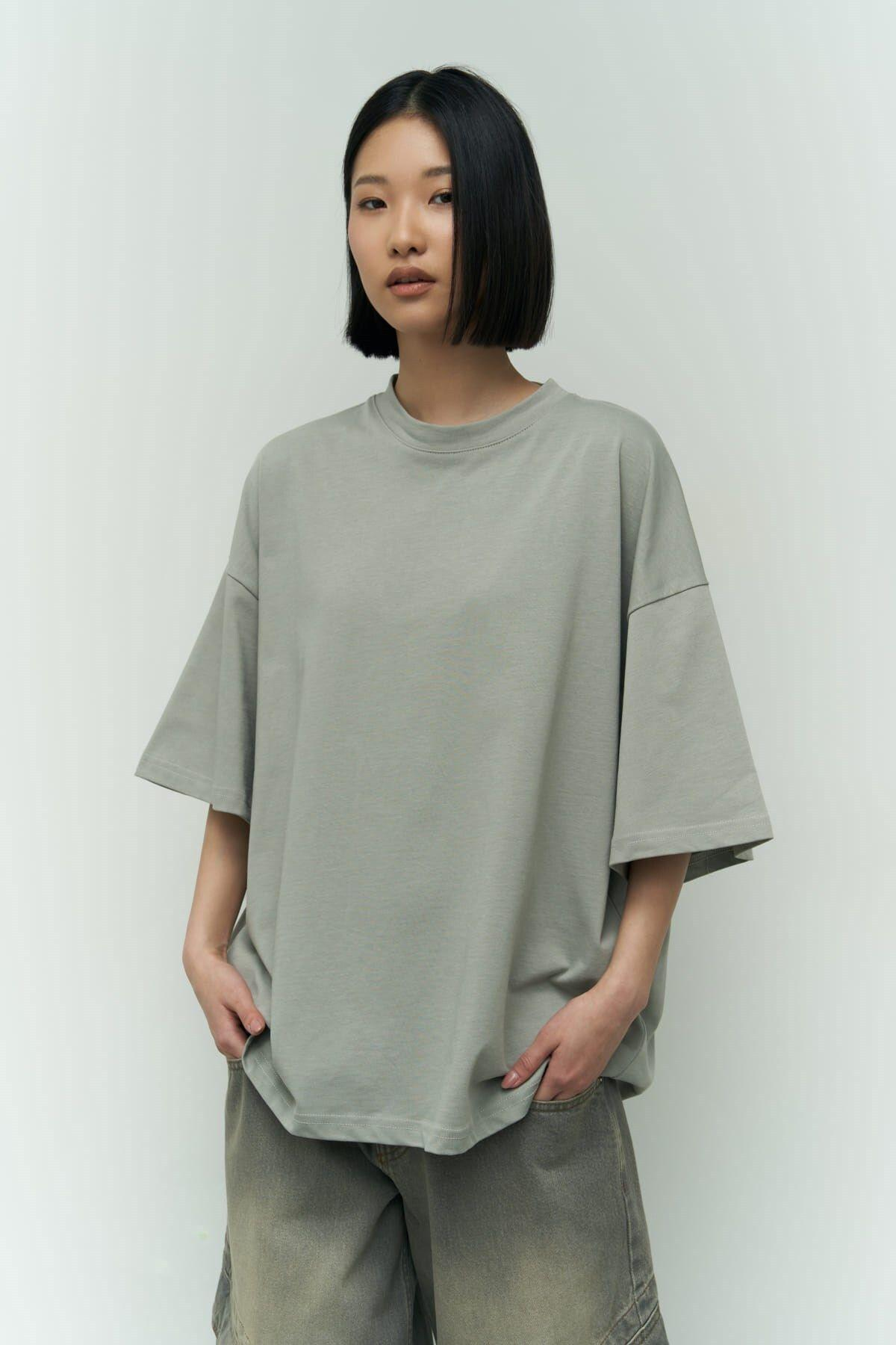 Eat Sleep Gray Oversize T-Shirt