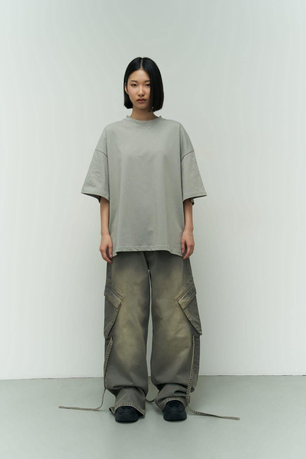 Eat Sleep Gray Oversize T-Shirt