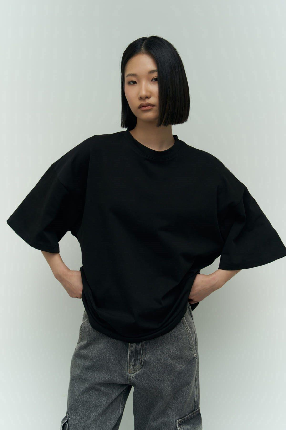 Eat Sleep Black Oversize T-Shirt