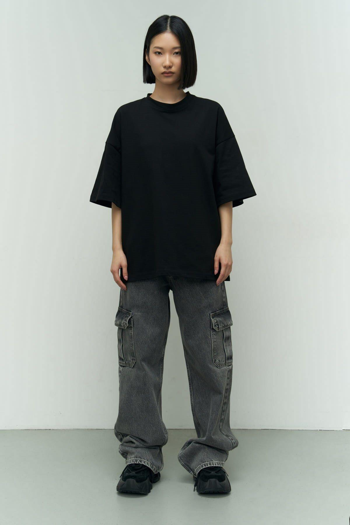Eat Sleep Black Oversize T-Shirt