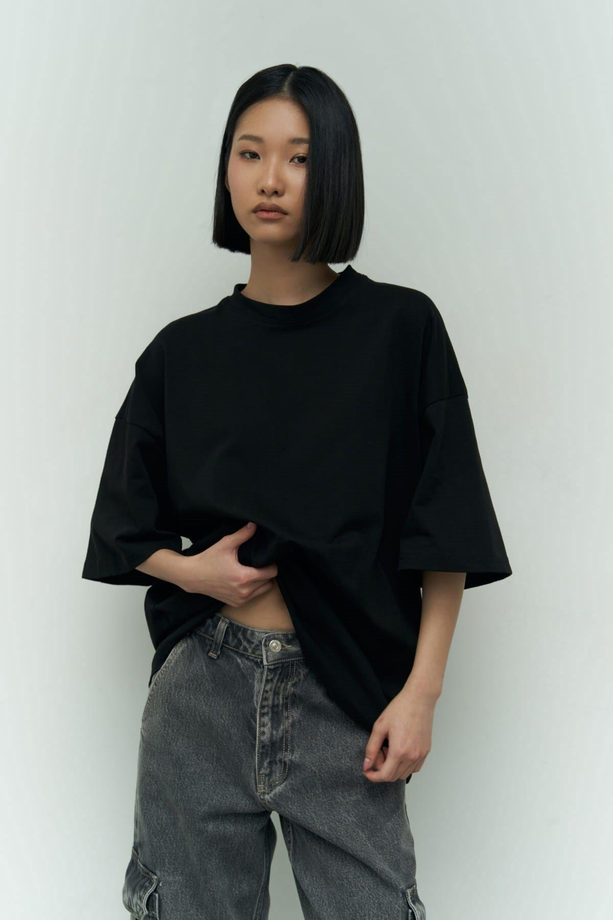 Eat Sleep Black Oversize T-Shirt