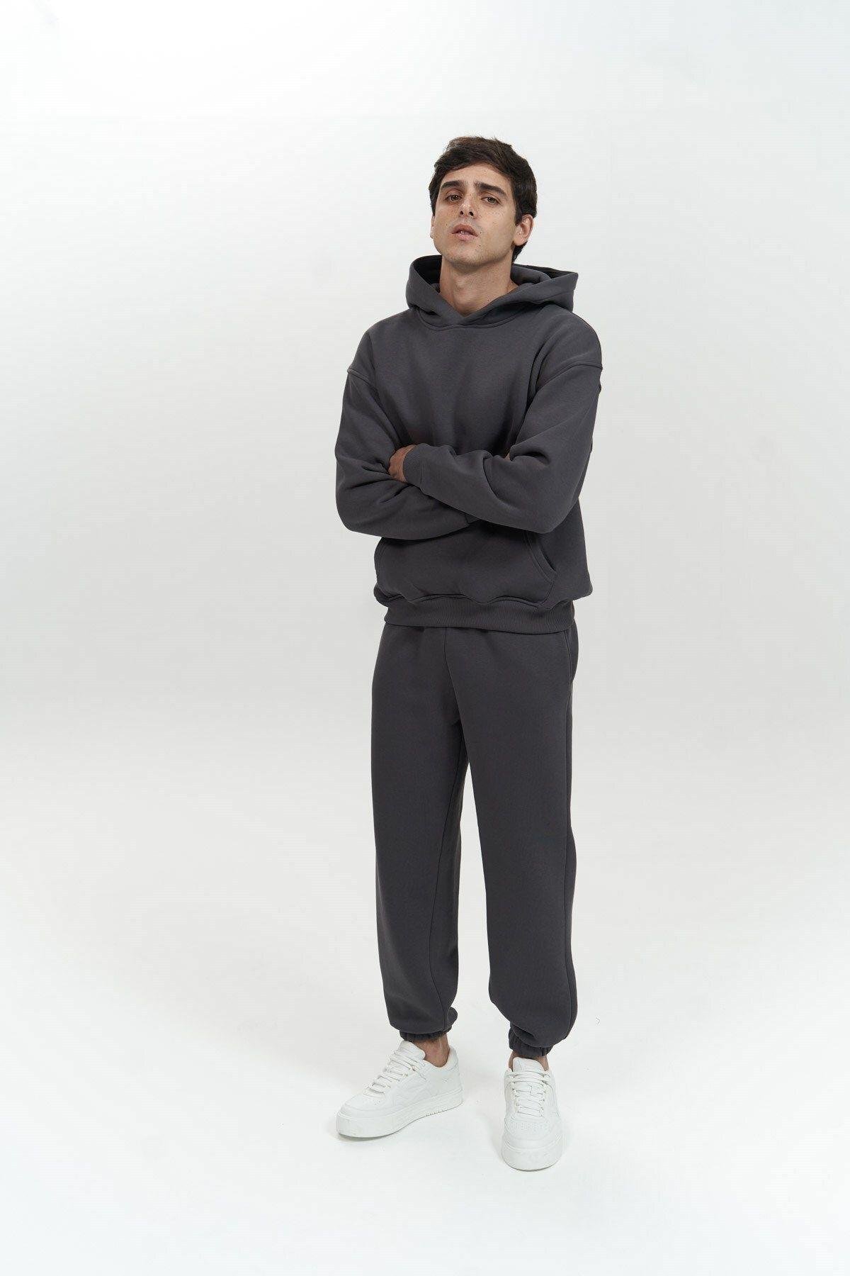 Edward Anthracite Men's Hoodie Tracksuit