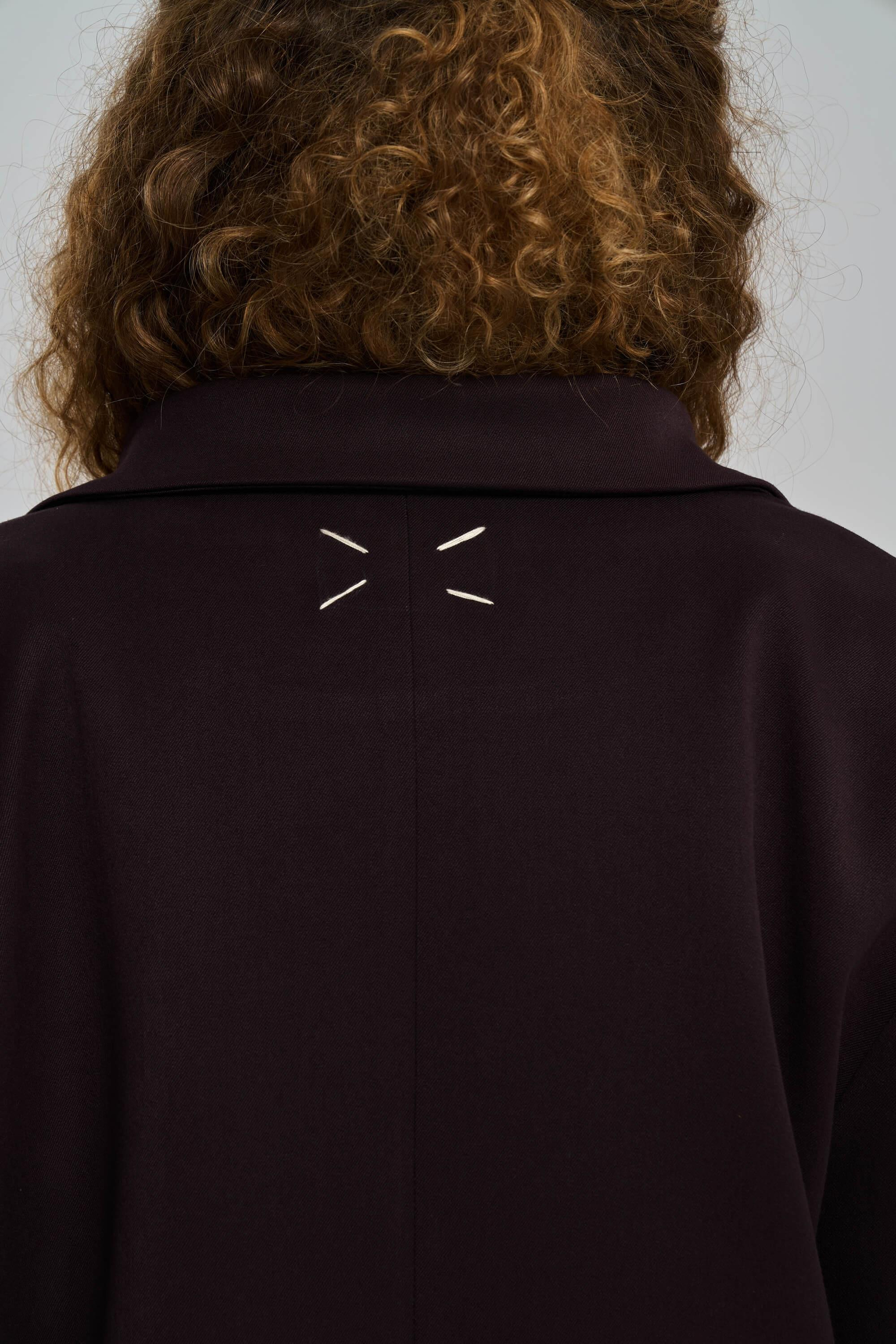 Emma Dikiş Detaylı Acı Kahve Blazer