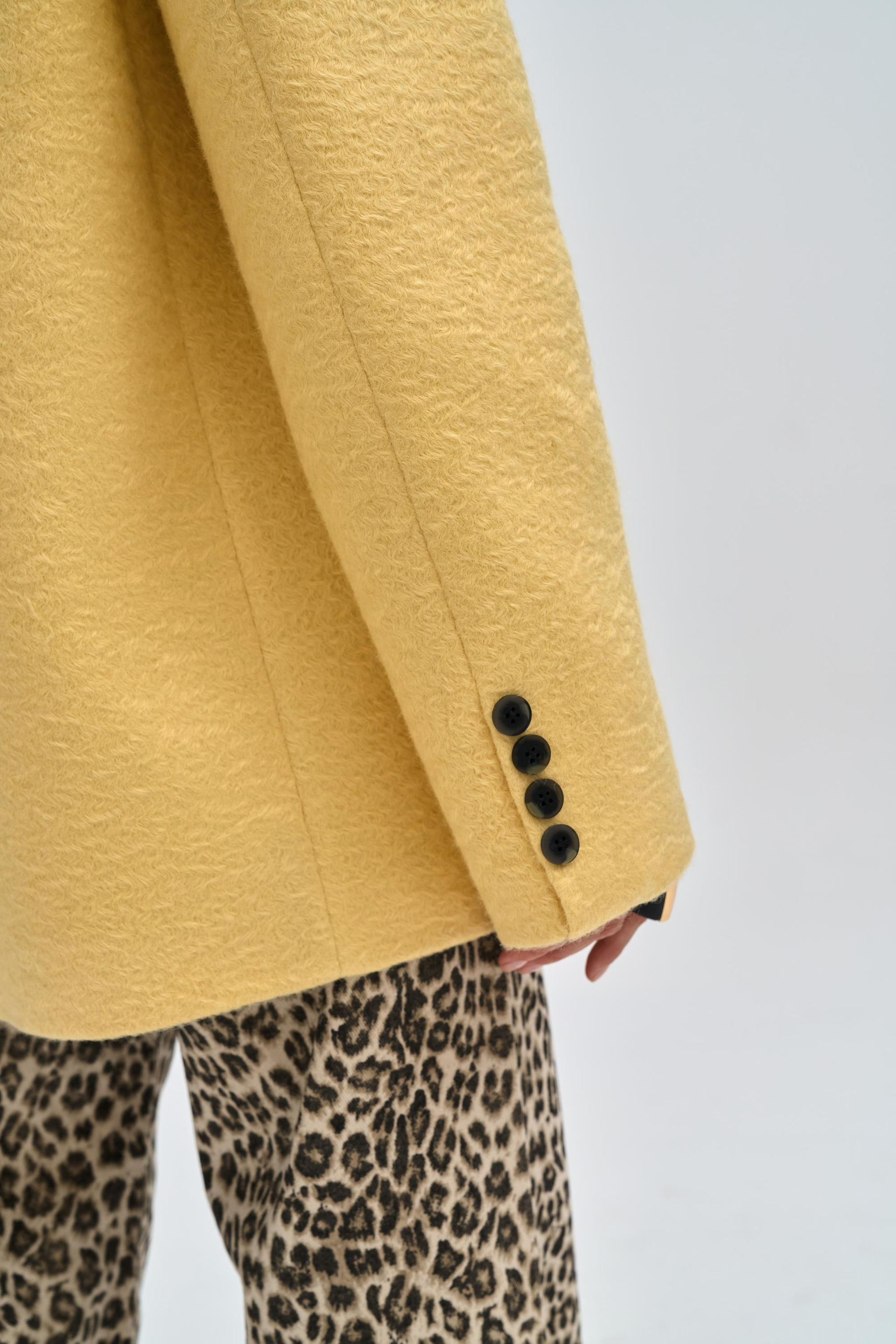 Enzo Sarı Blazer Ceket