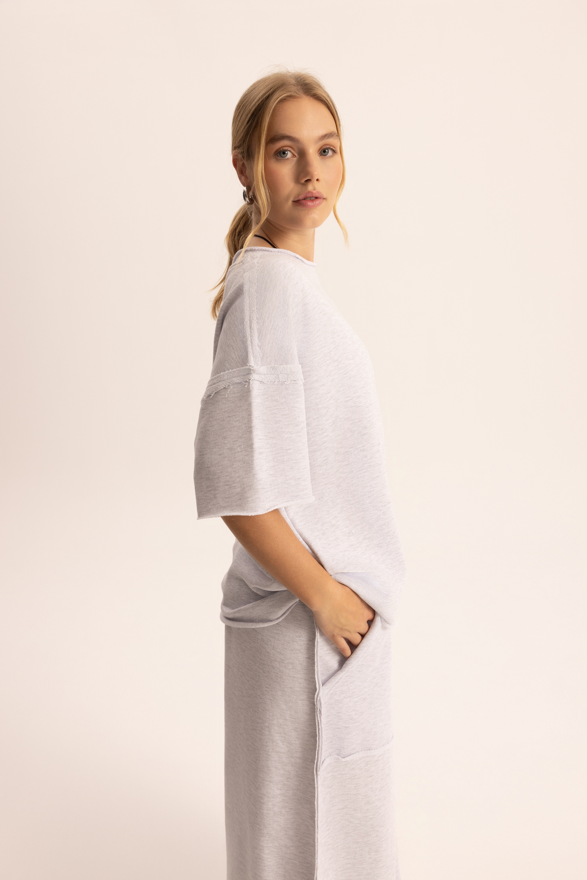 Flex Karmelanj Oversize T-Shirt Eşofman Takım