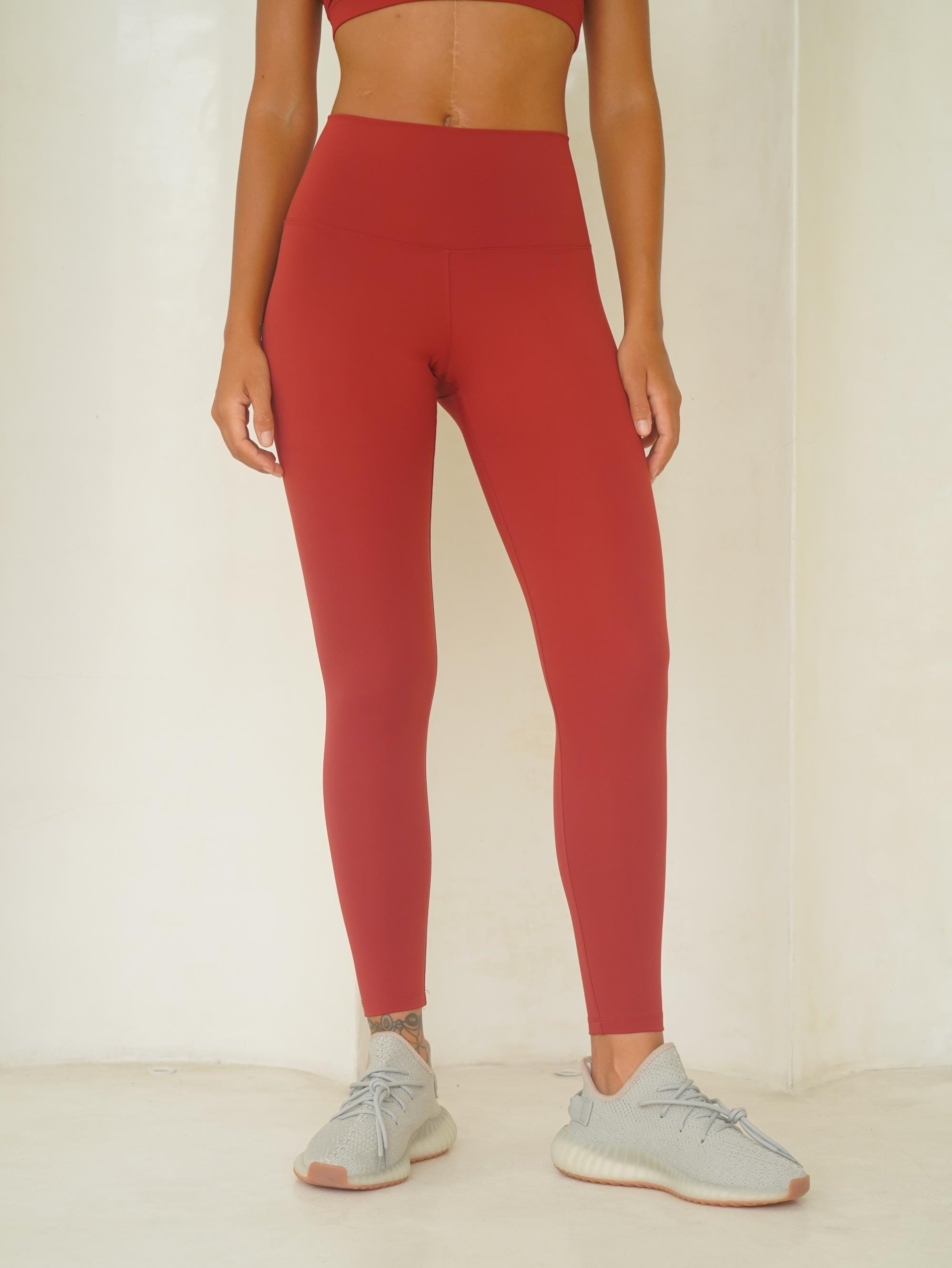 Fold Bilek Hizasında Bordo Tayt