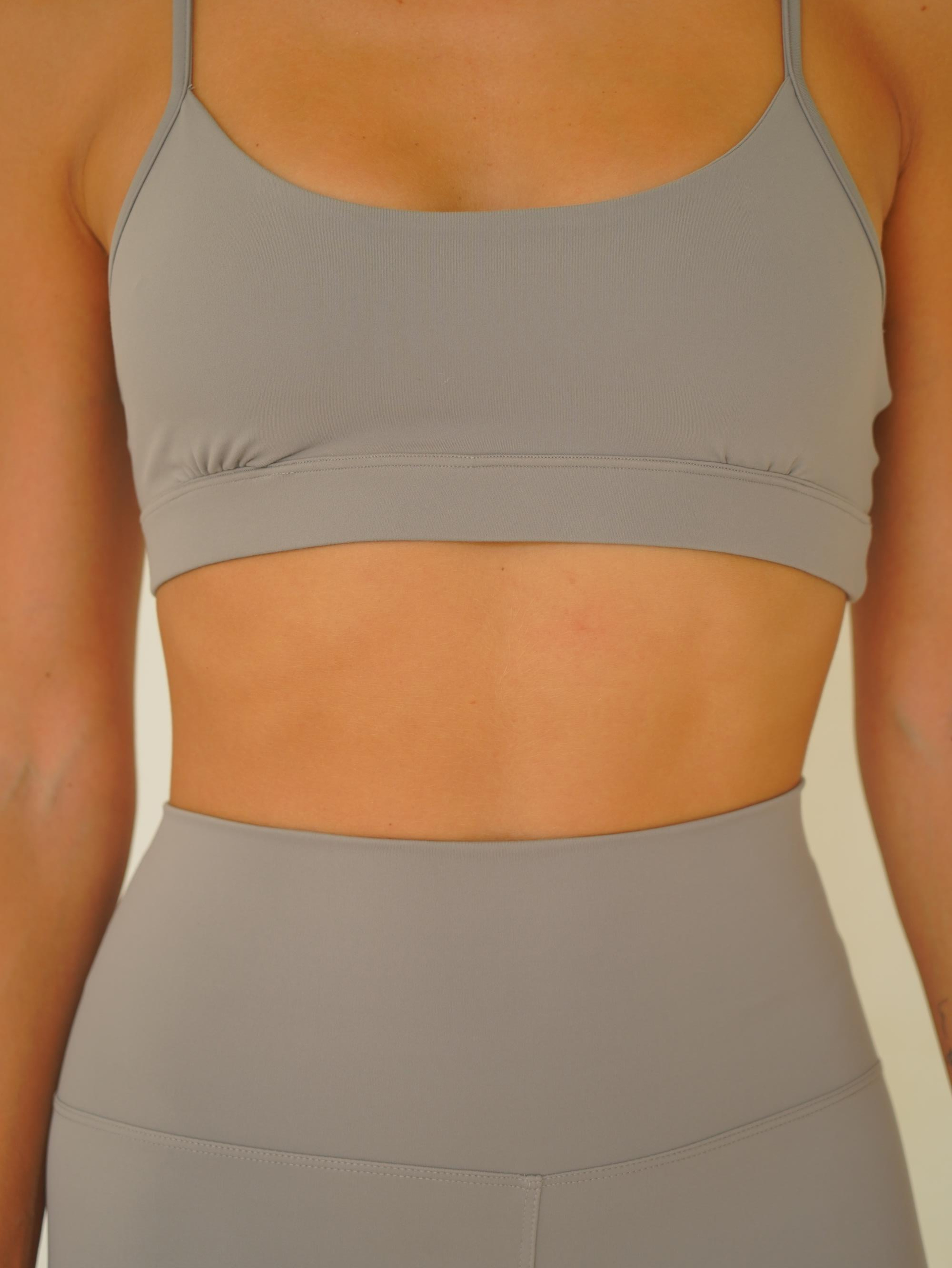 Fold Kaplı Spor Gri Crop