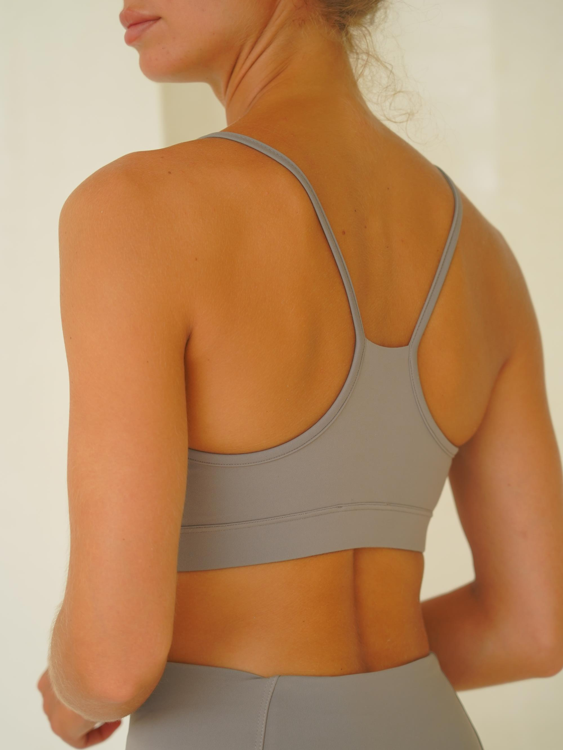 Fold Kaplı Spor Gri Crop