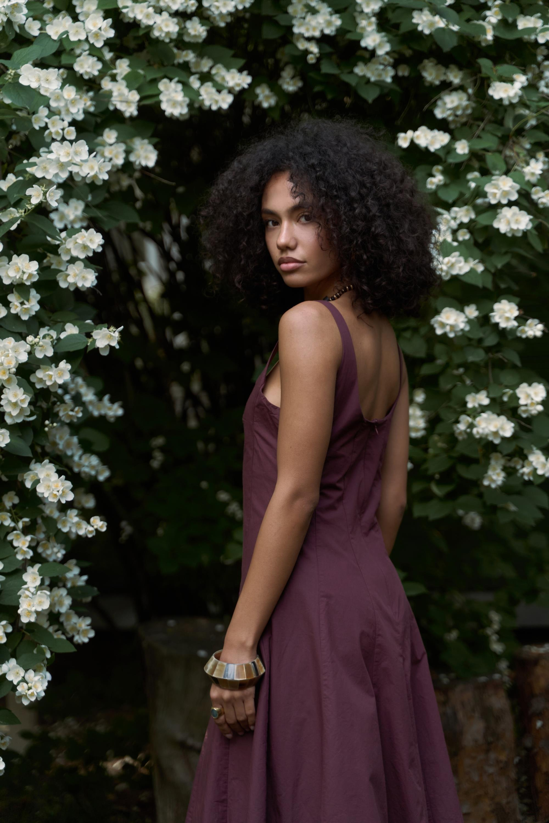 Garda Uzun Bordo Balon Elbise