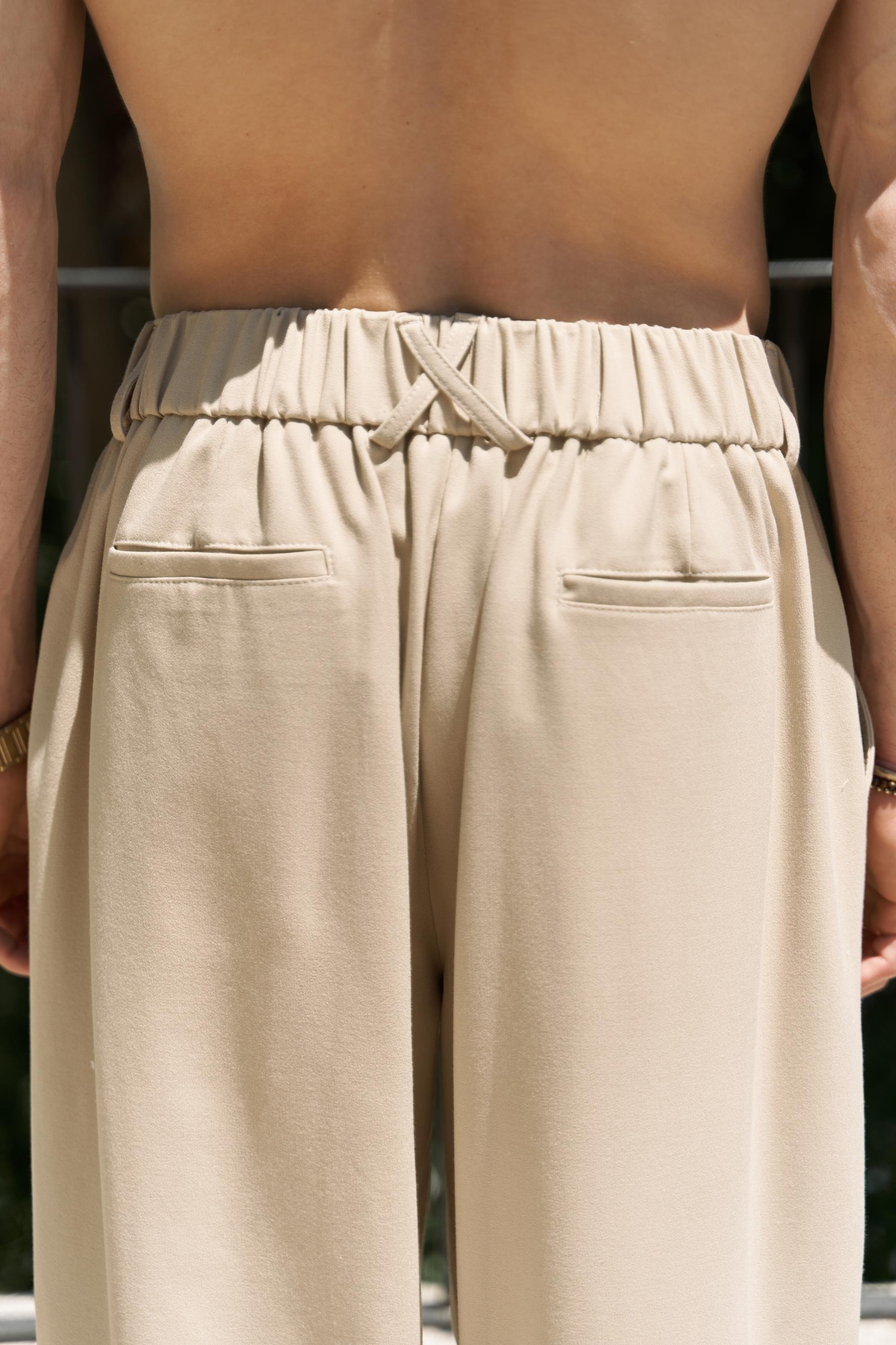 Geaohrid Bej Erkek Pantolon