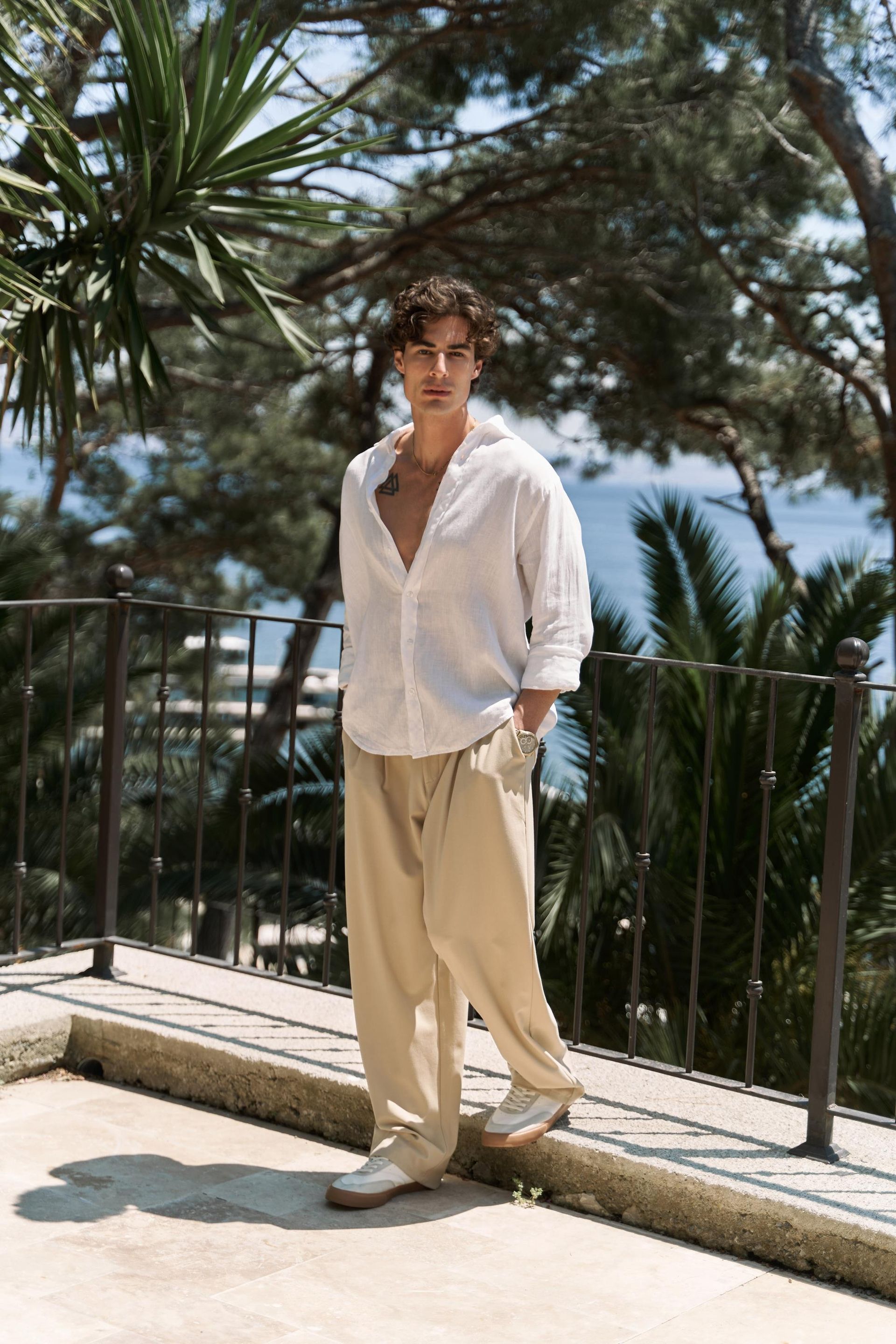 Geaohrid Bej Erkek Pantolon