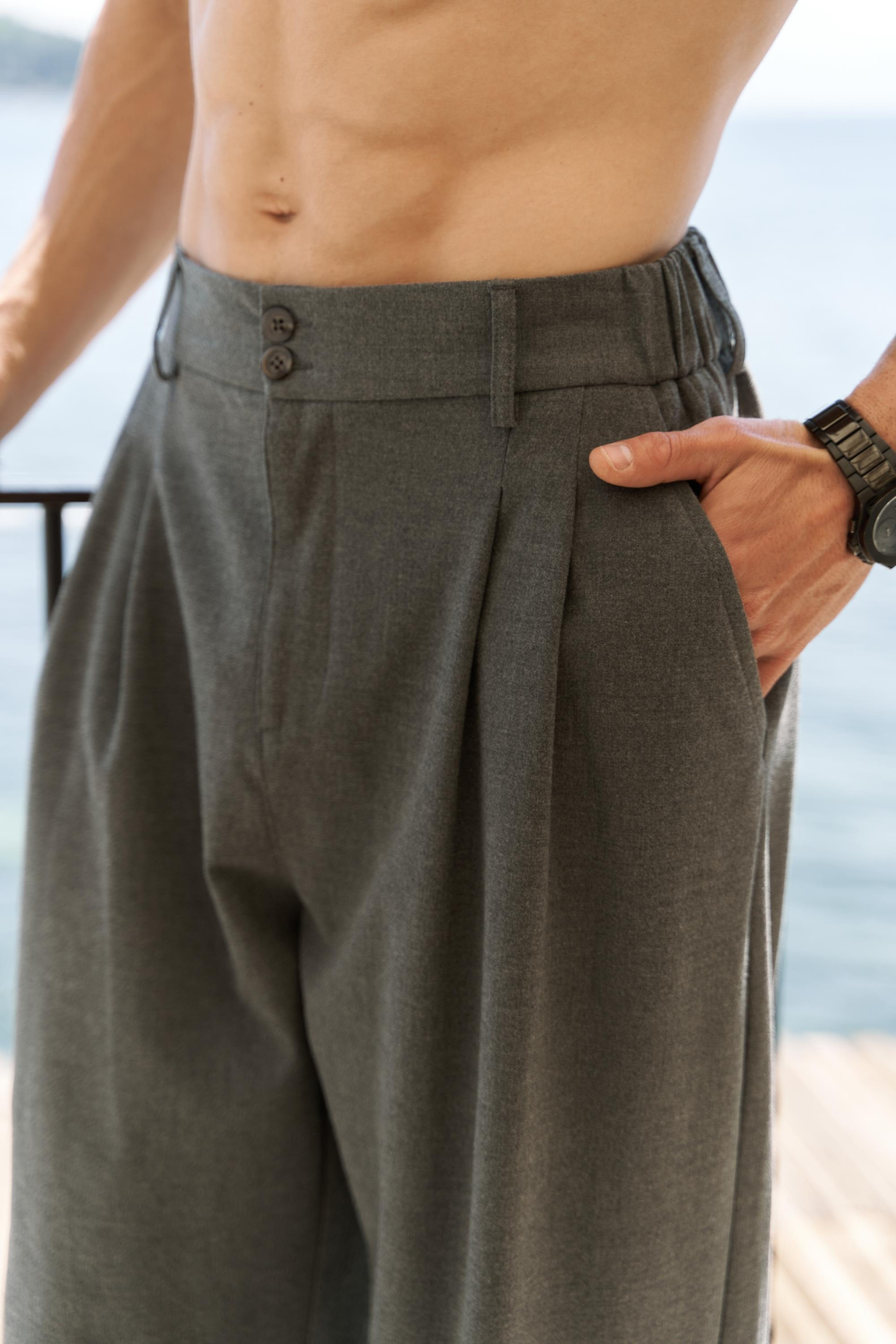 Geaohrid Füme Erkek Pantolon