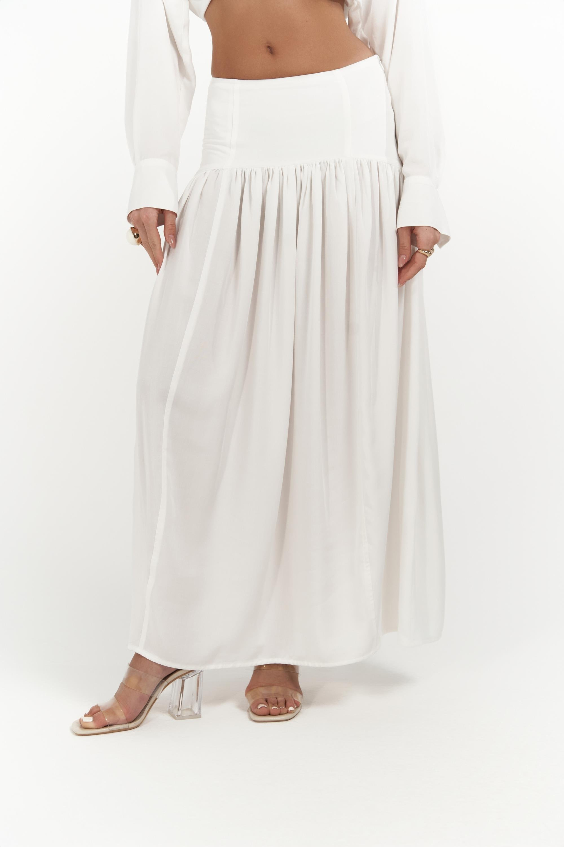 Ginevra Ekru Gömlek Etek Takım