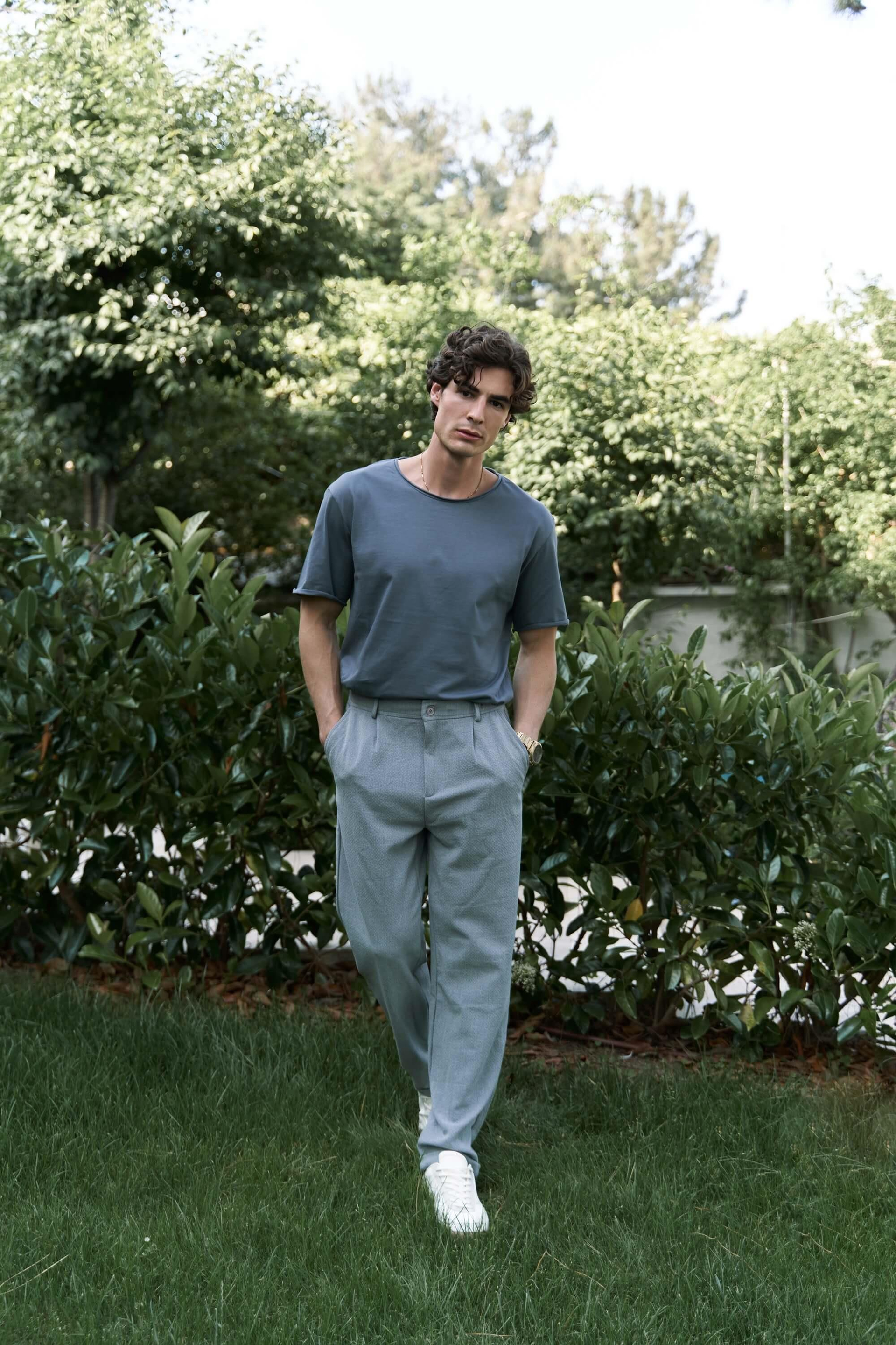 Glenn Men's Gray Trousers