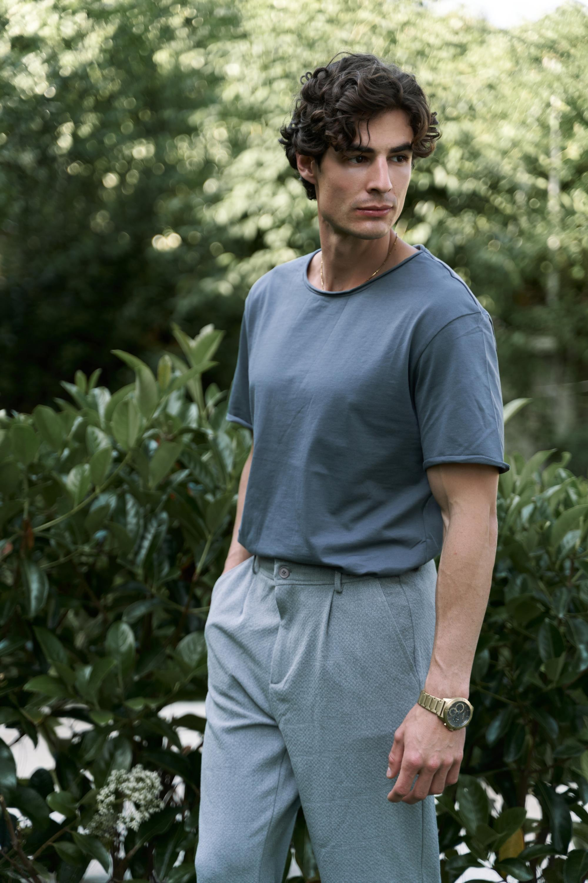 Glenn Men's Gray Trousers