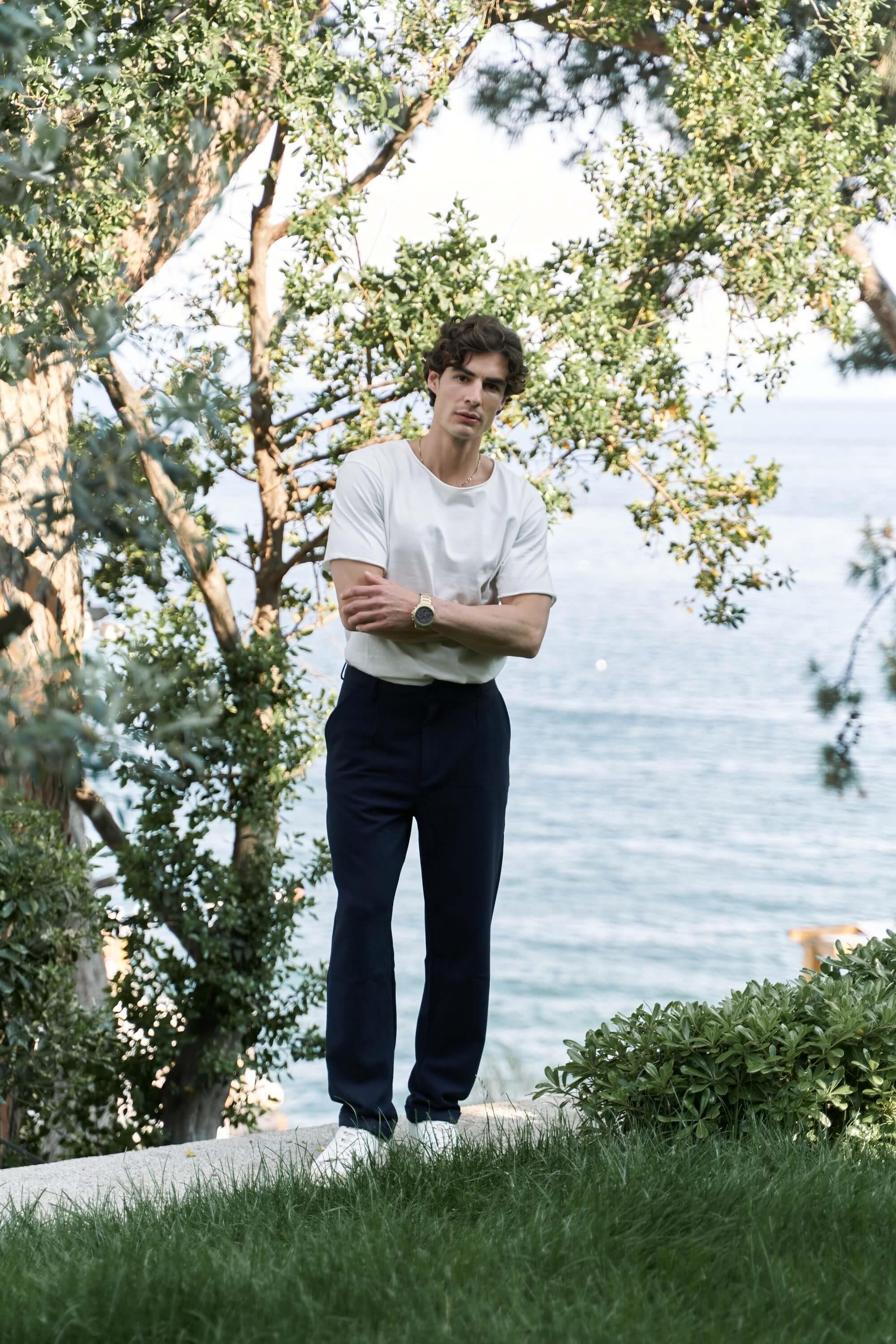 Glenn Men's Dark Blue Trousers