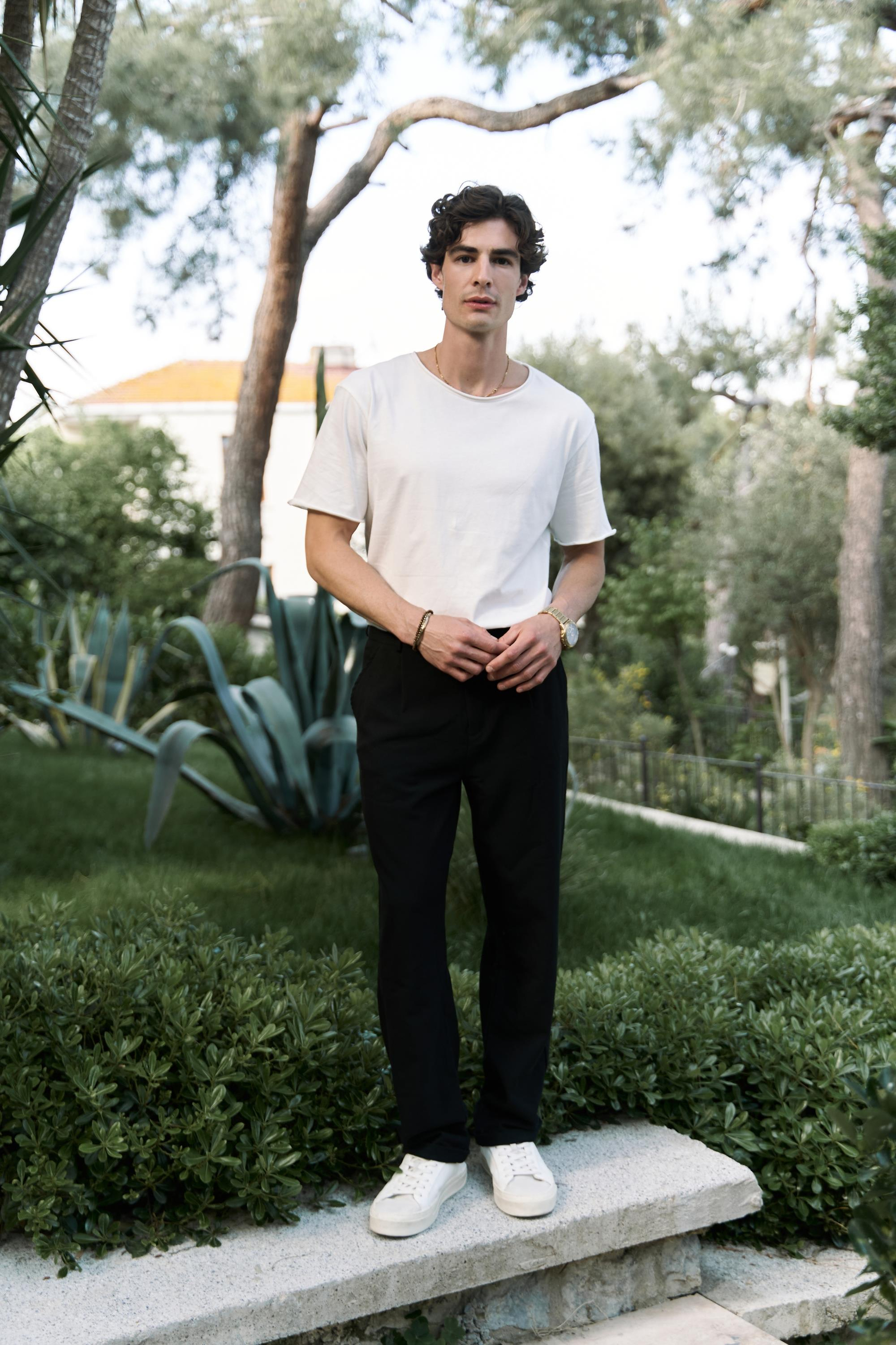 Glenn Men's Black Trousers