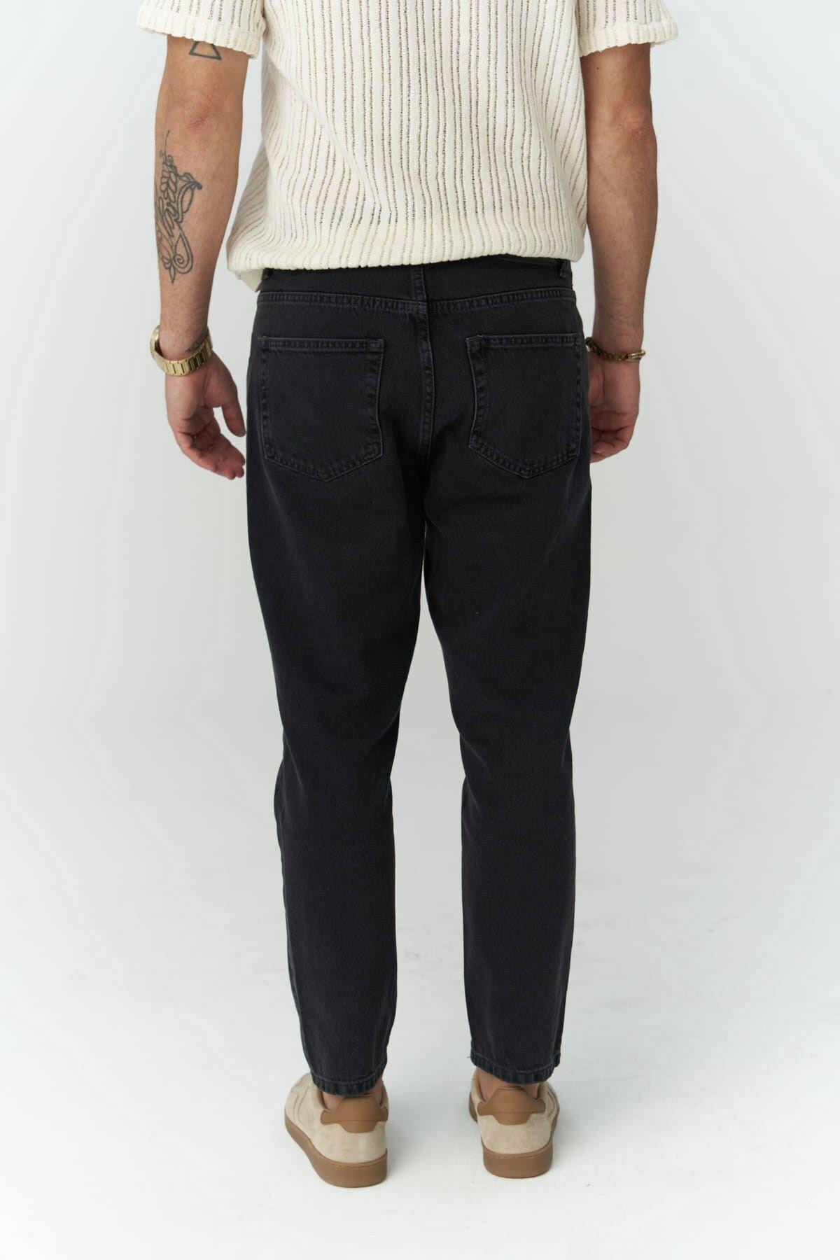 Grant Siyah Erkek Jean Pantolon