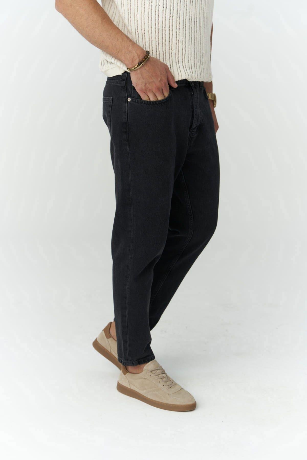 Grant Siyah Erkek Jean Pantolon