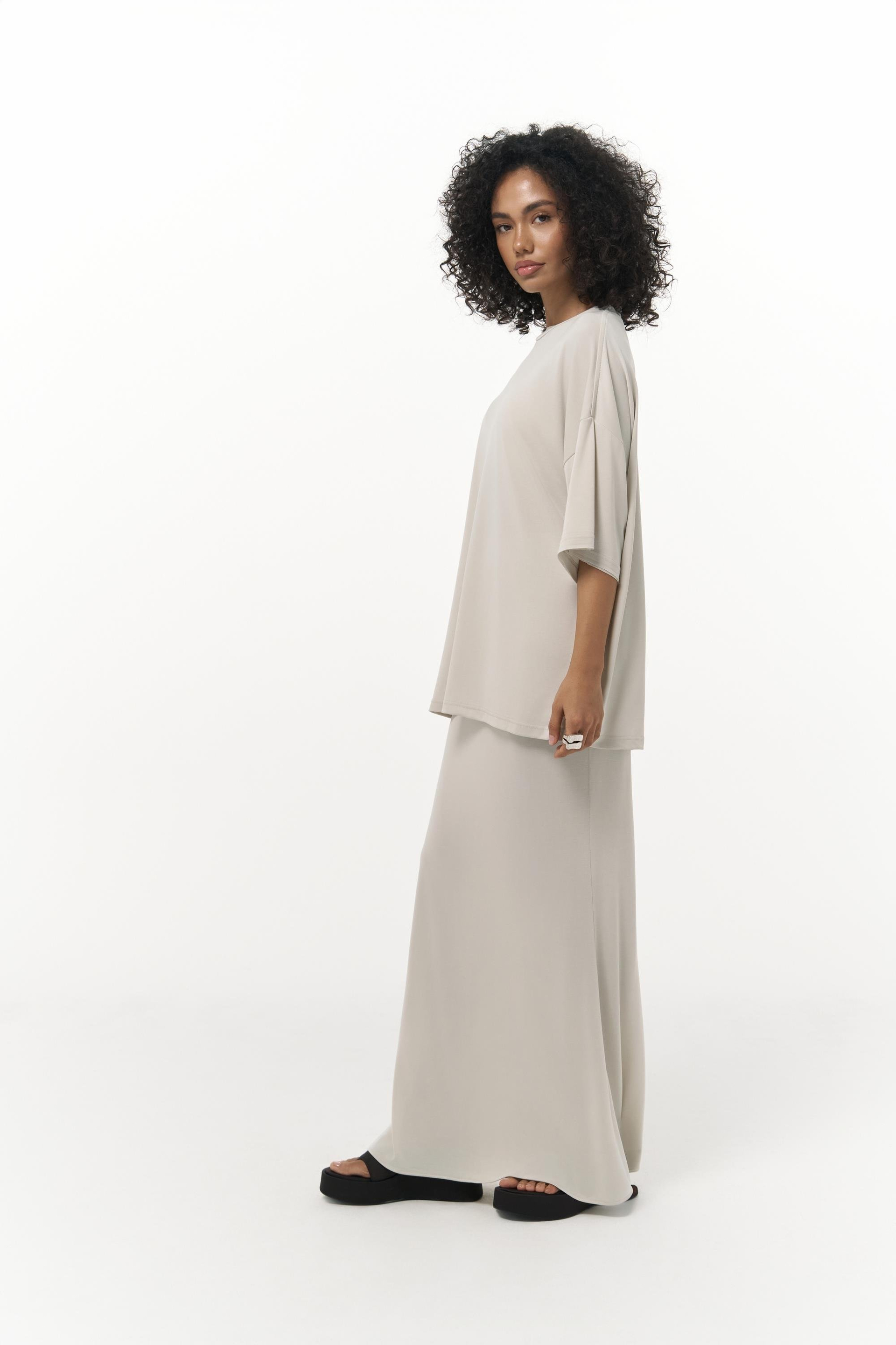 Grazia Bej T-Shirt Etek Takım