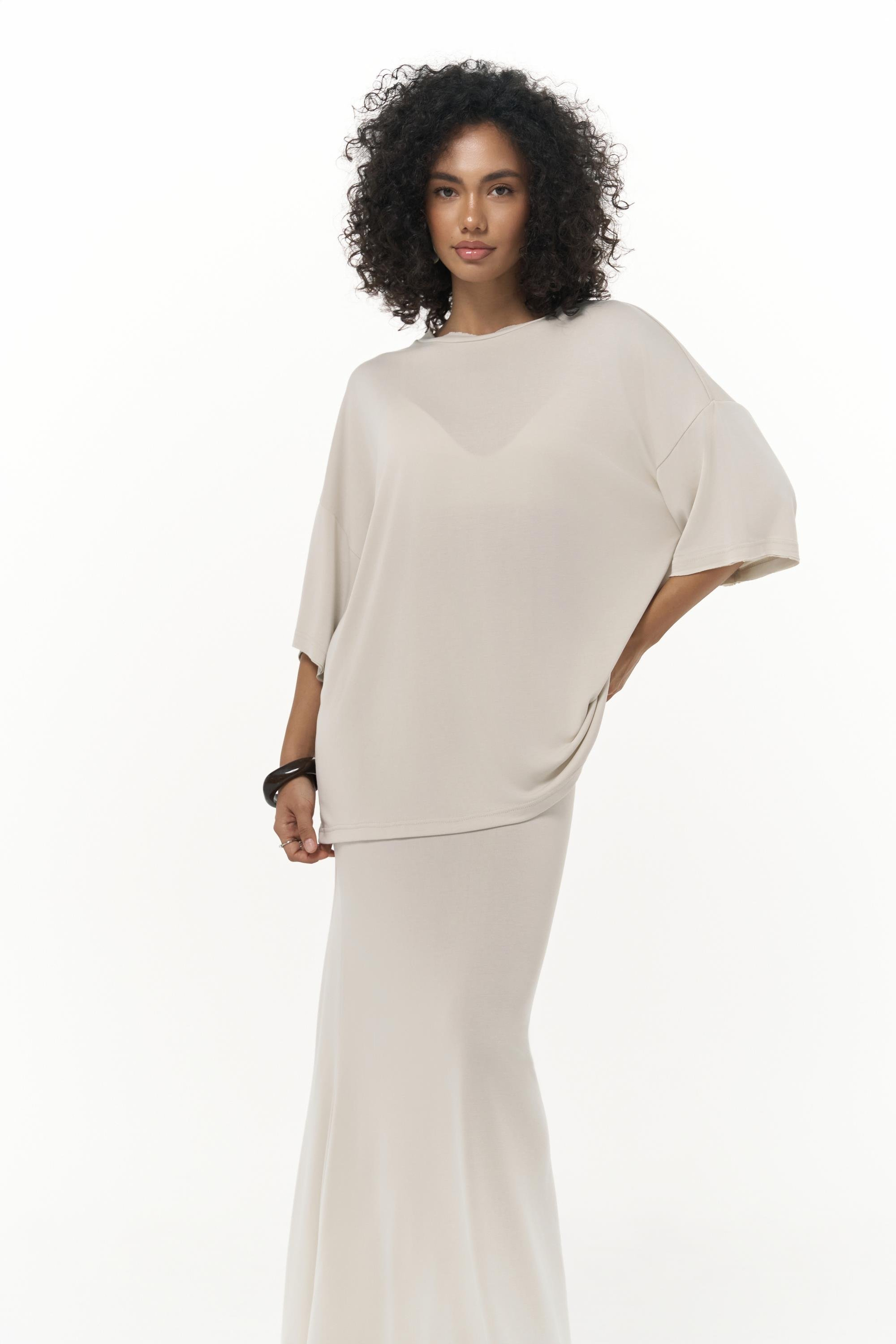 Grazia Bej T-Shirt Etek Takım