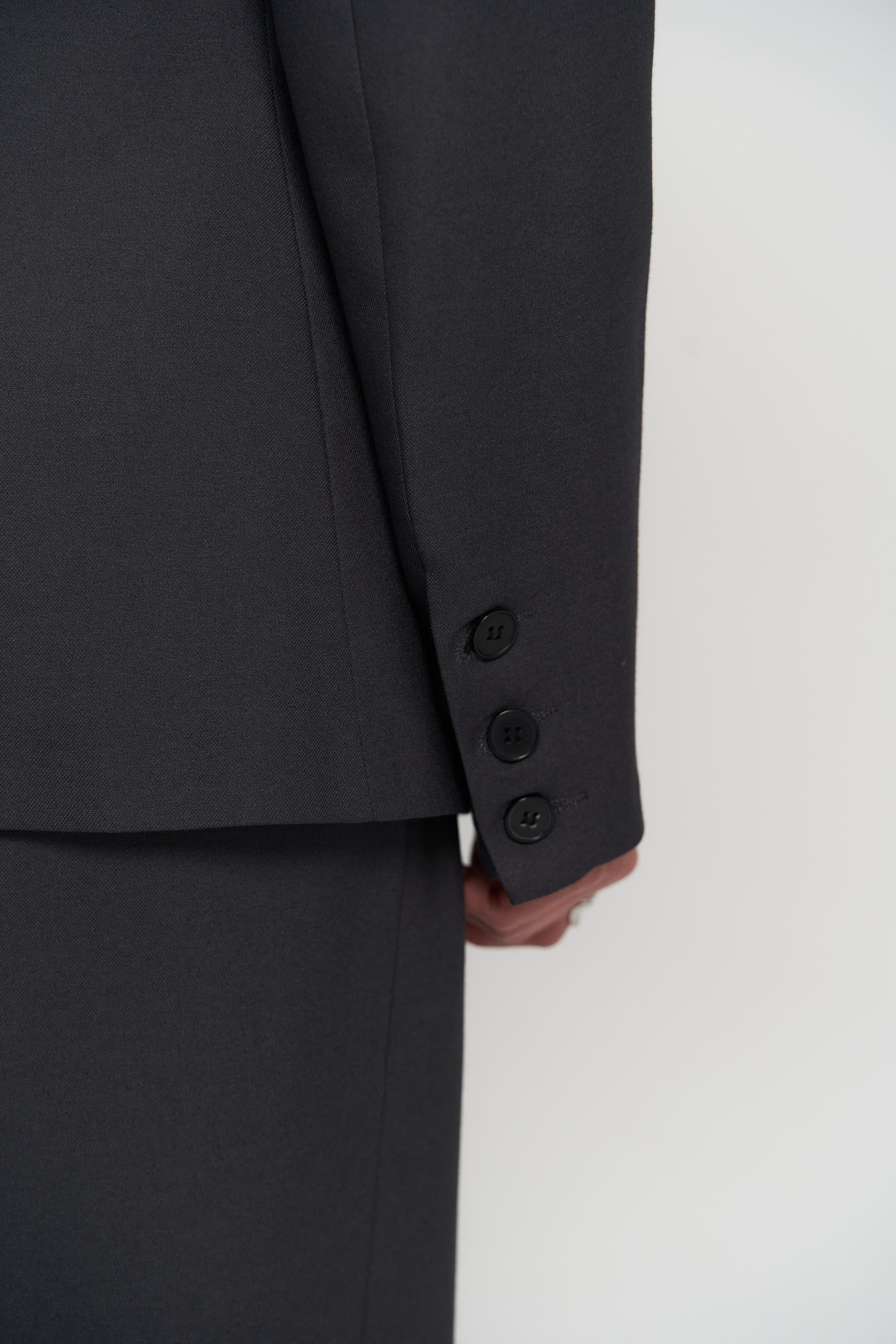 Halvyn Dar Kesim Blazer Antrasit Takım