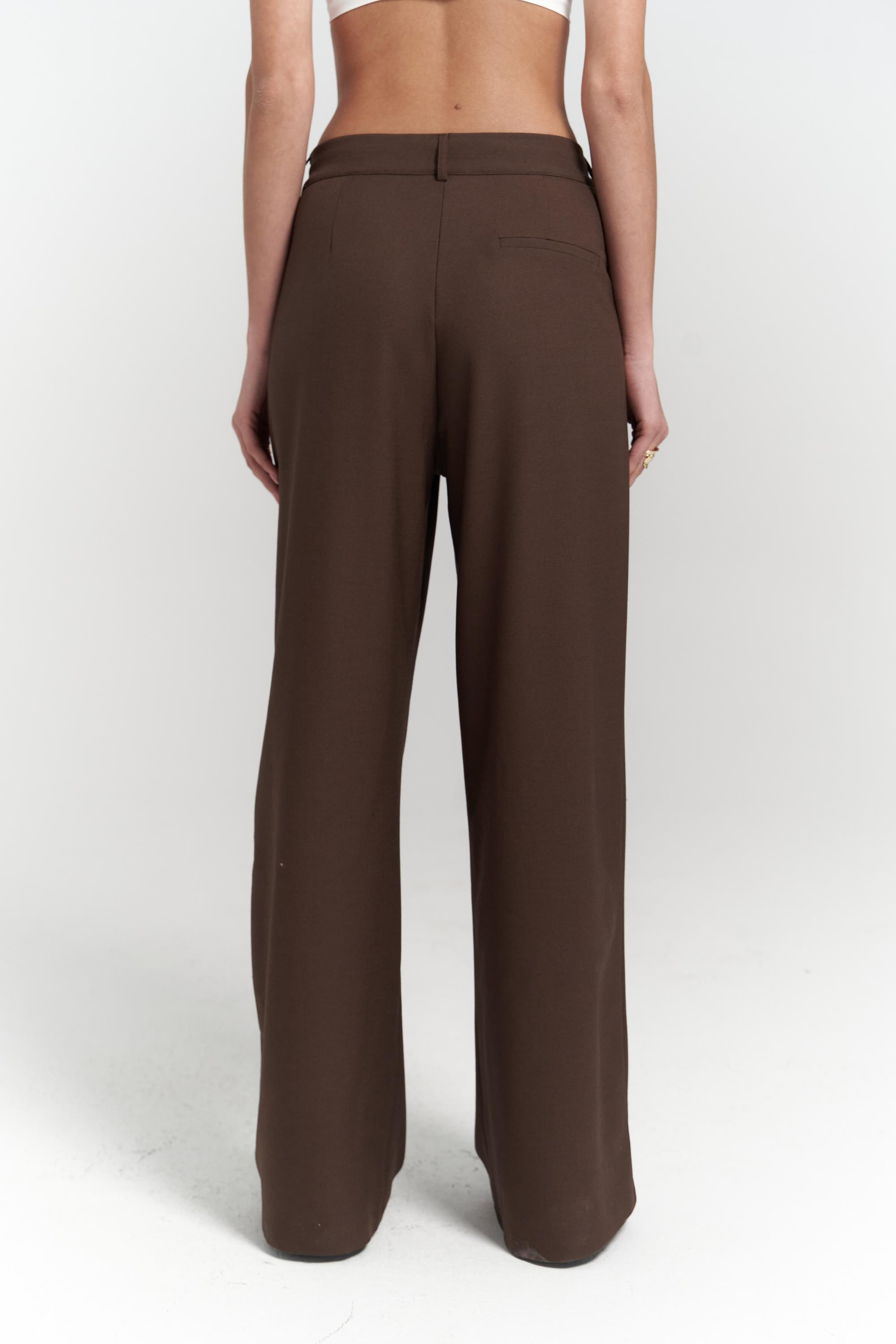 Halvyn Dar Kesim Blazer Kahve Takım