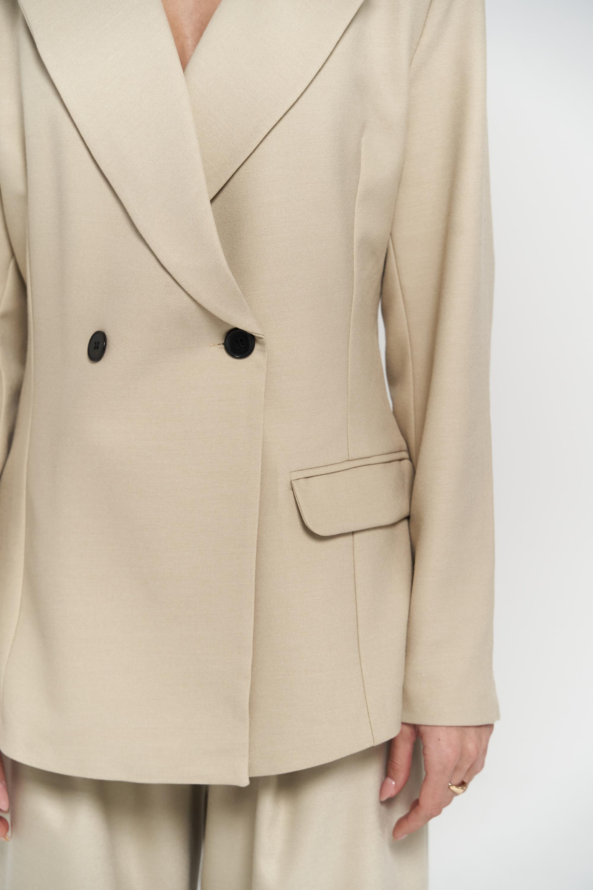 Halvyn Dar Kesim Blazer Olive Green Takım
