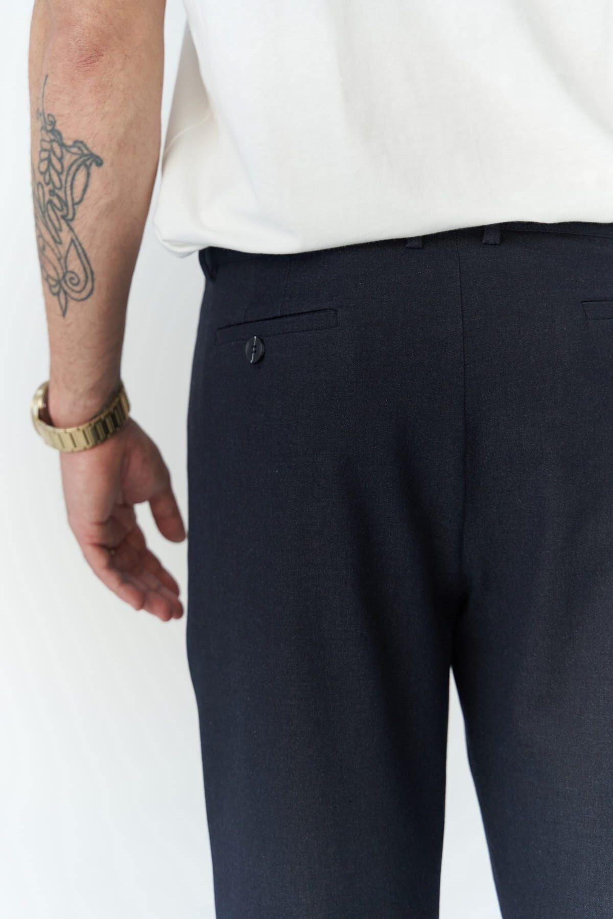 Harold Men's Dark Blue Trousers   