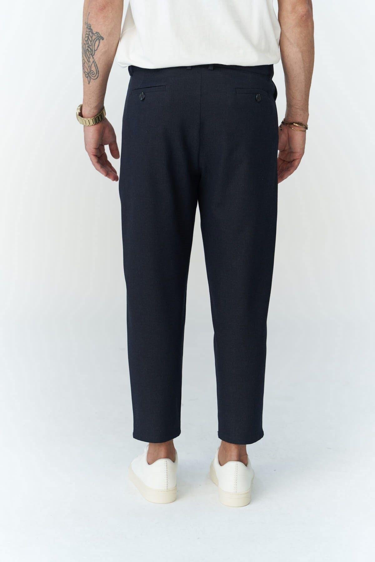 Harold Men's Dark Blue Trousers   