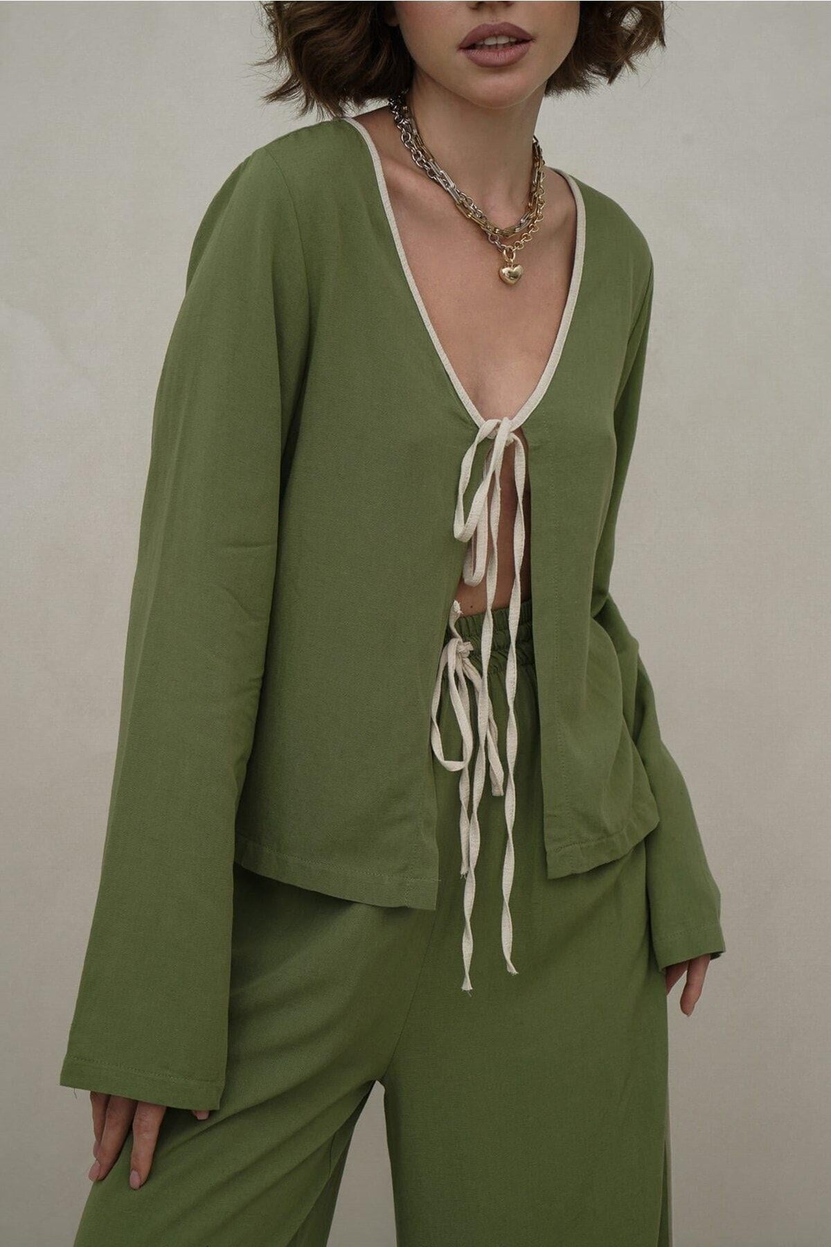Bohemai Hazel Green Two Piece Set