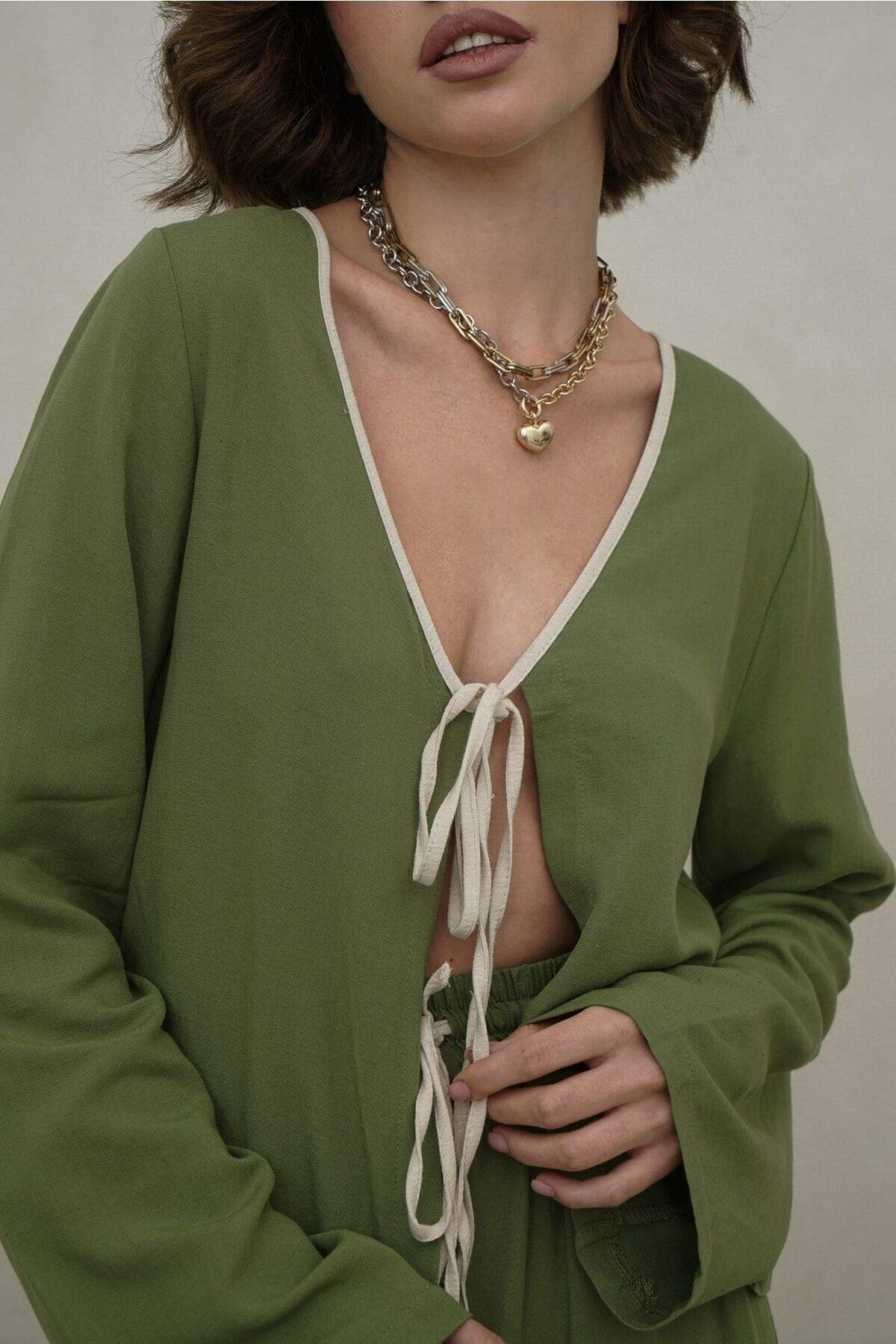 Bohemai Hazel Green Two Piece Set
