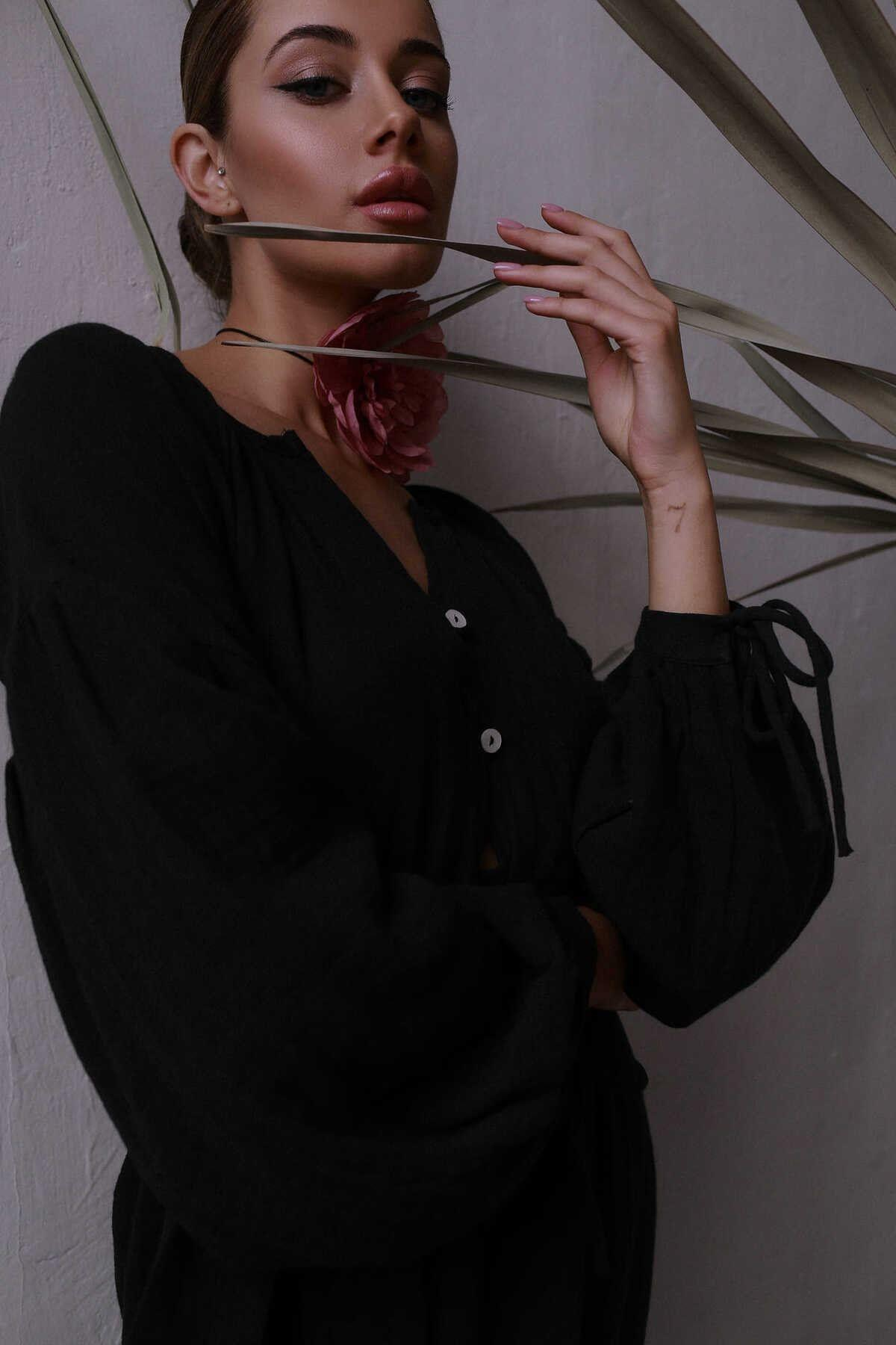 Bohemai Helen Black Muslin Dress
