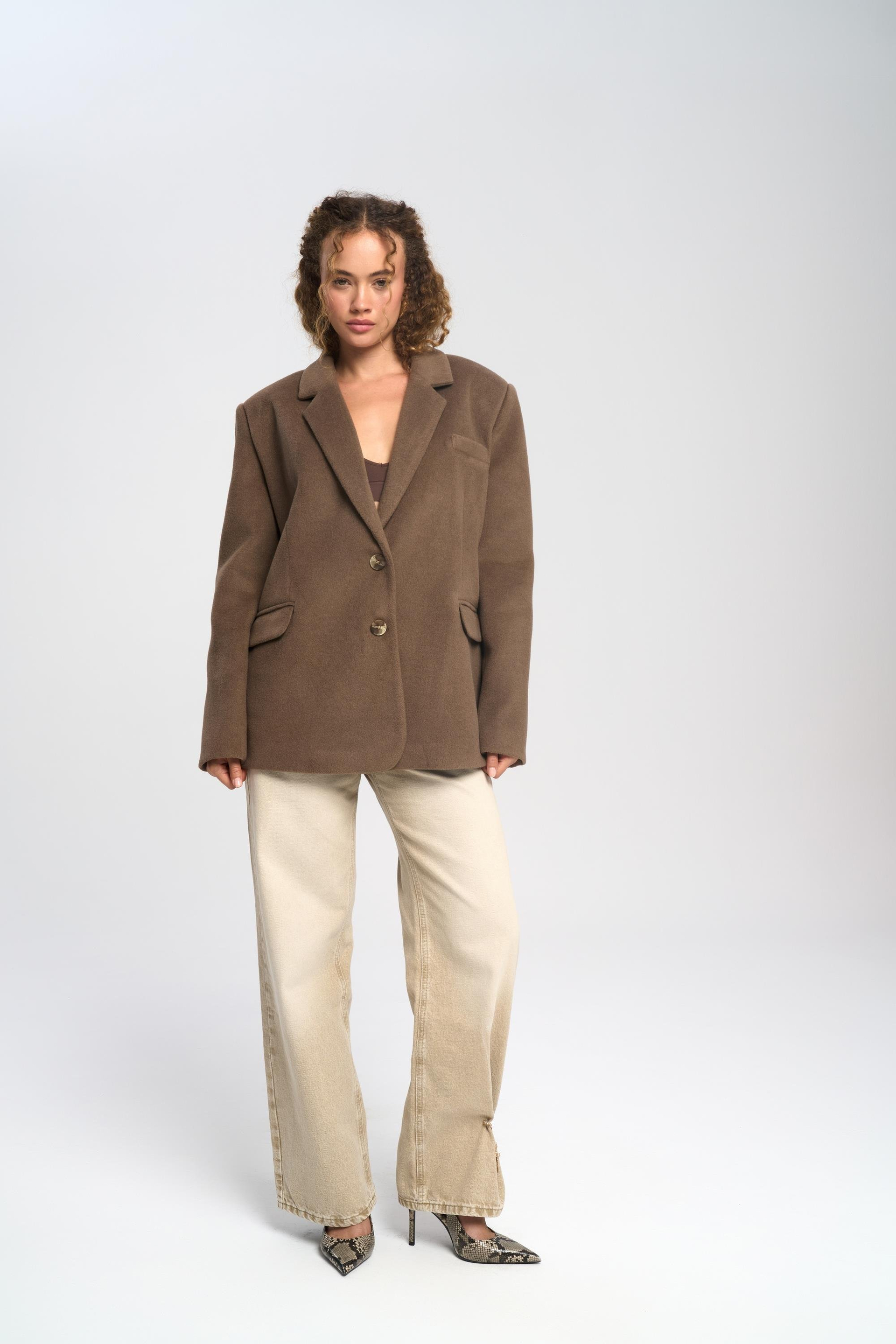 Howell Açık Kahve Blazer Ceket