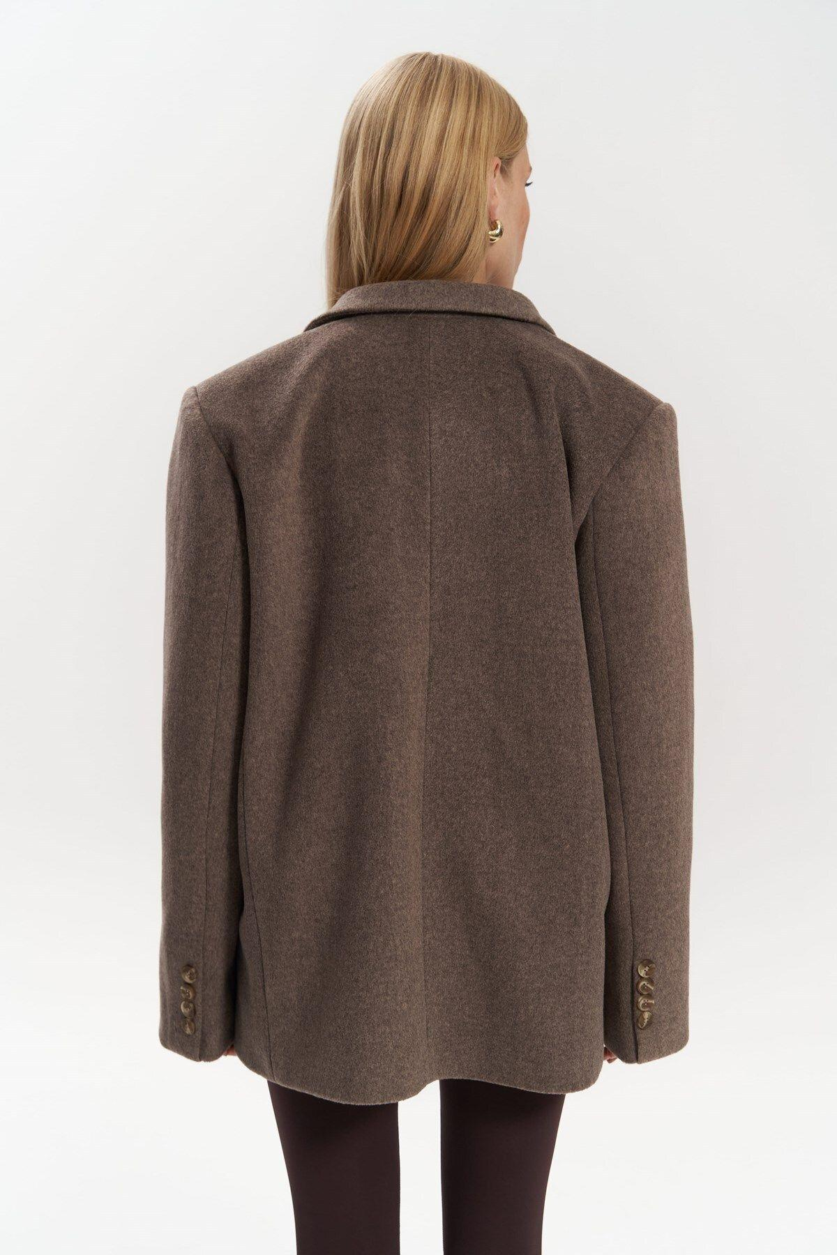 Mai Collection Howell Dark Brown Blazer