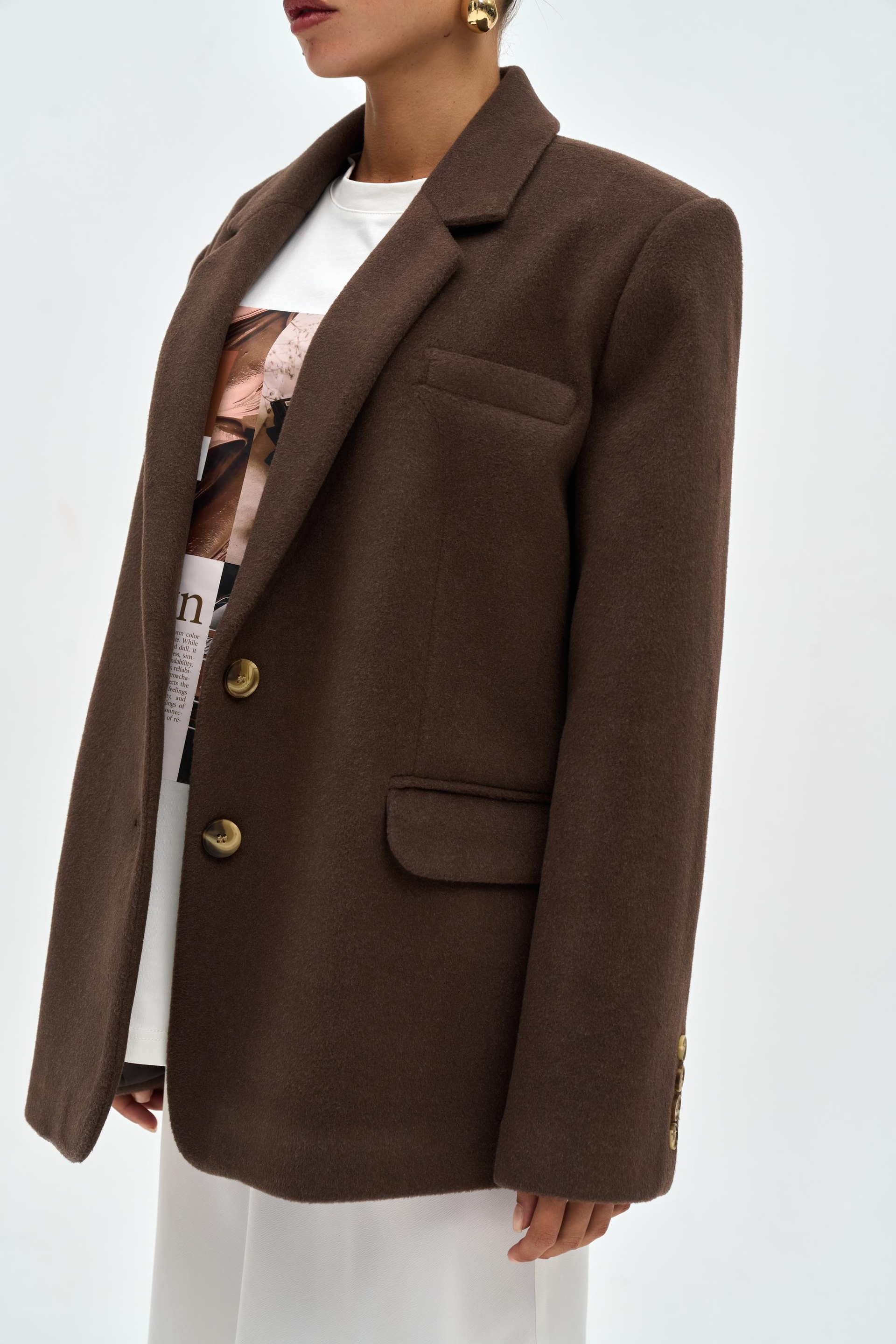 Howell Koyu Kahve Blazer Ceket